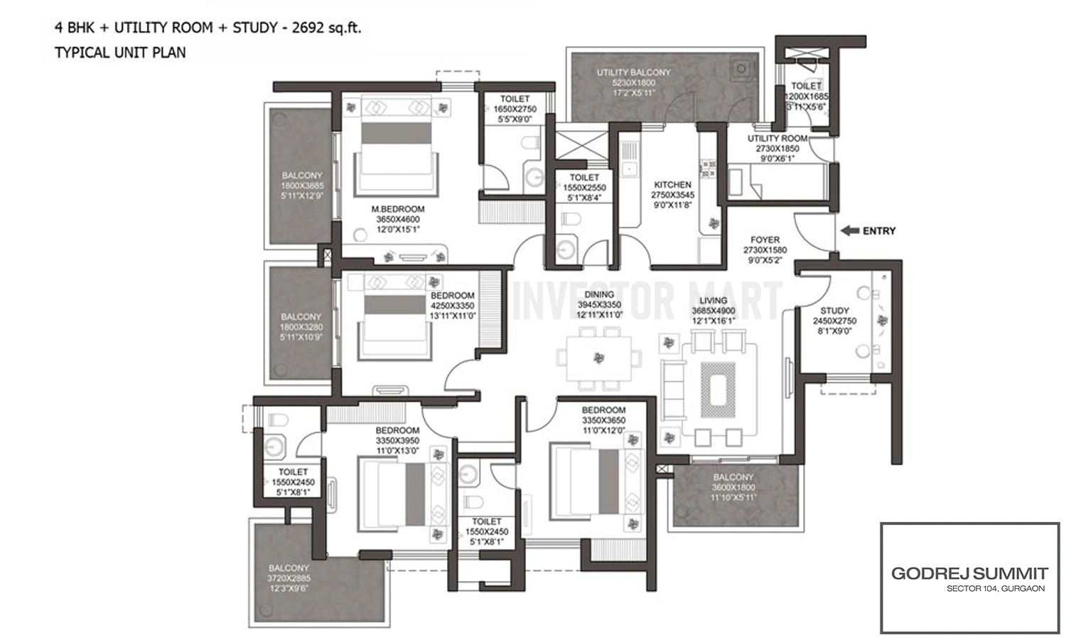 2692 Sqft