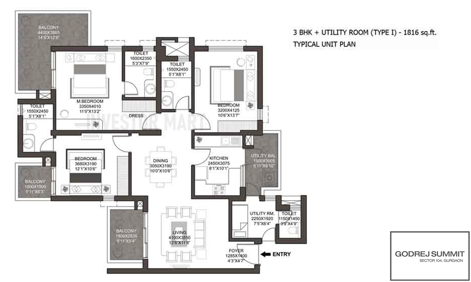 1816 Sqft