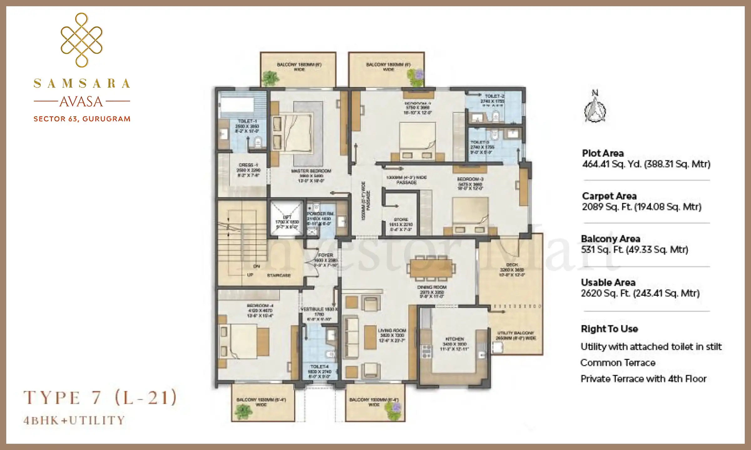 2620 Sqft