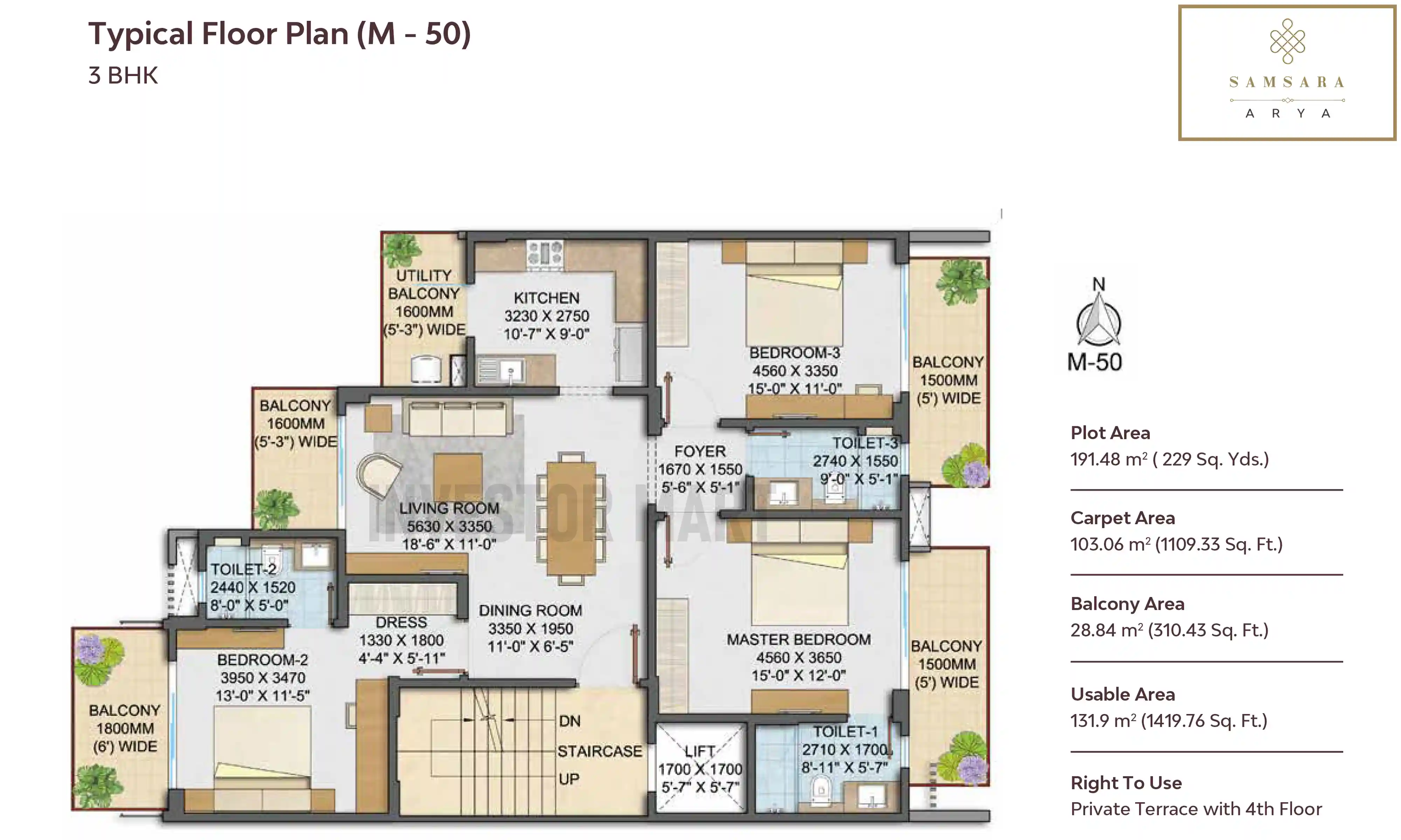 1419 Sqft