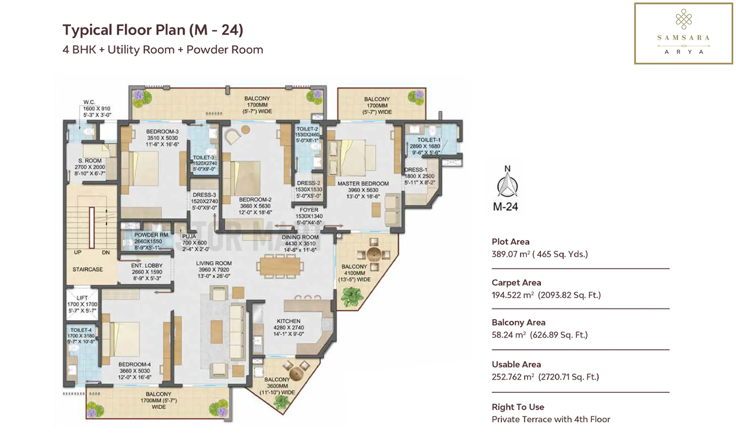 2720 Sqft