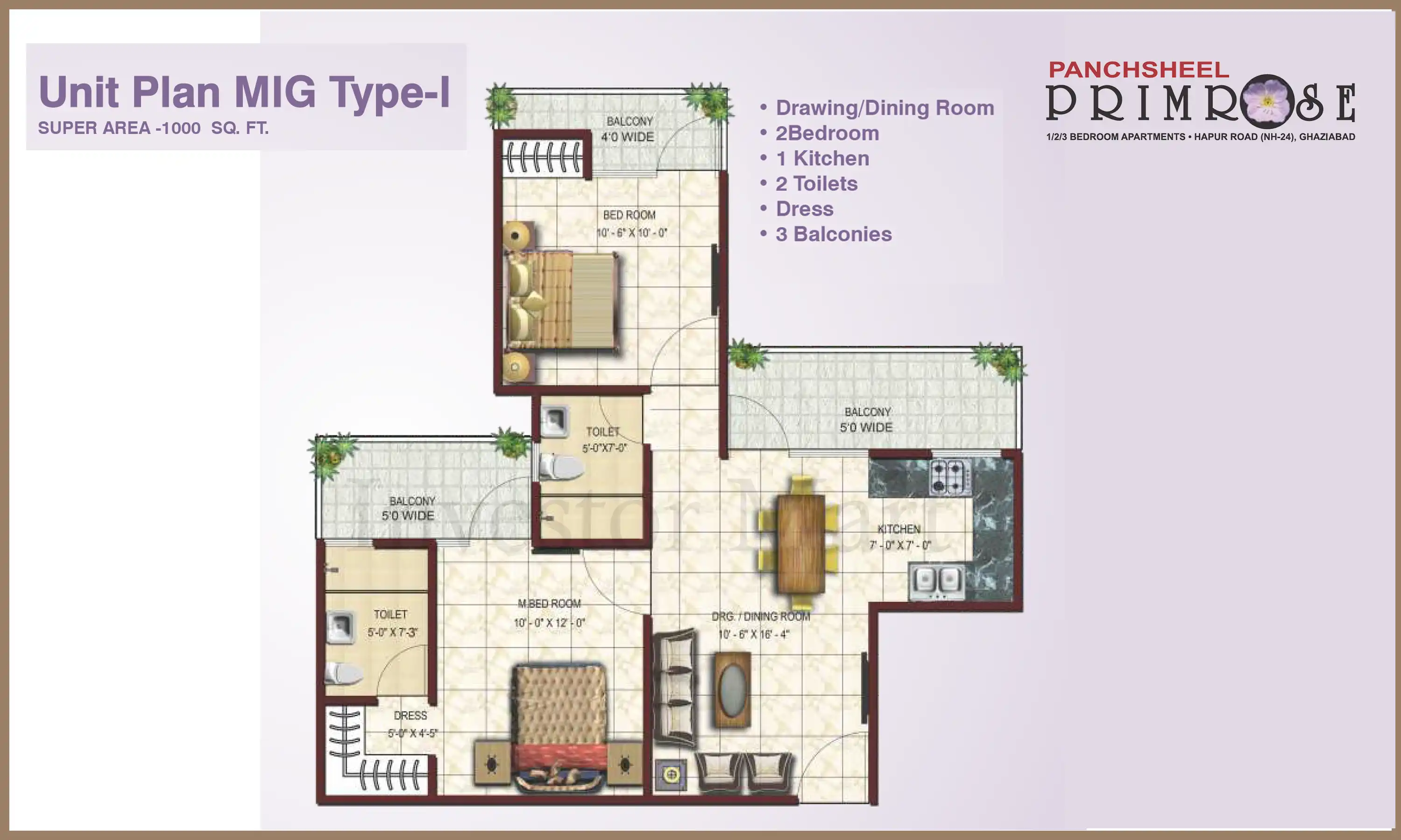 1000 Sqft