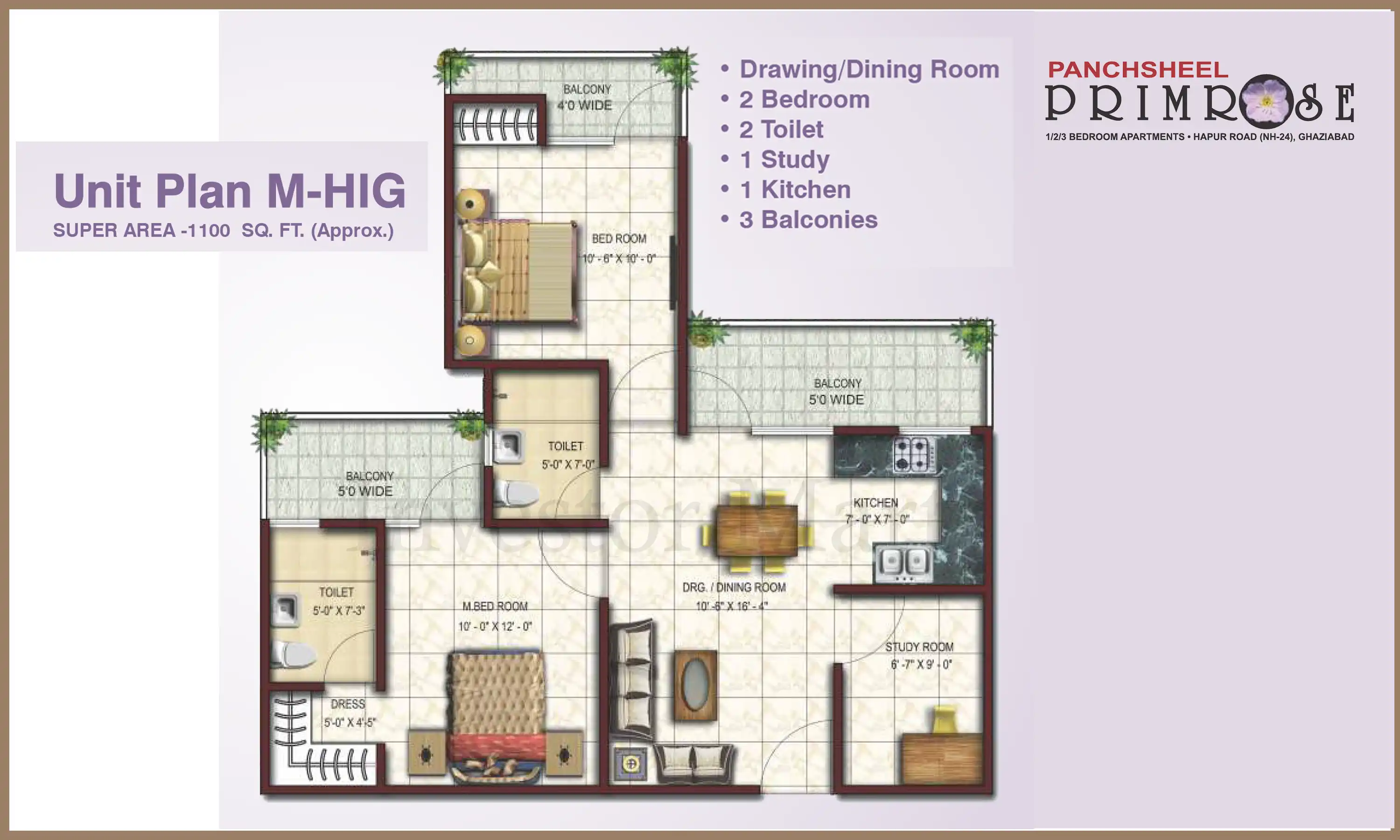 1100 Sqft