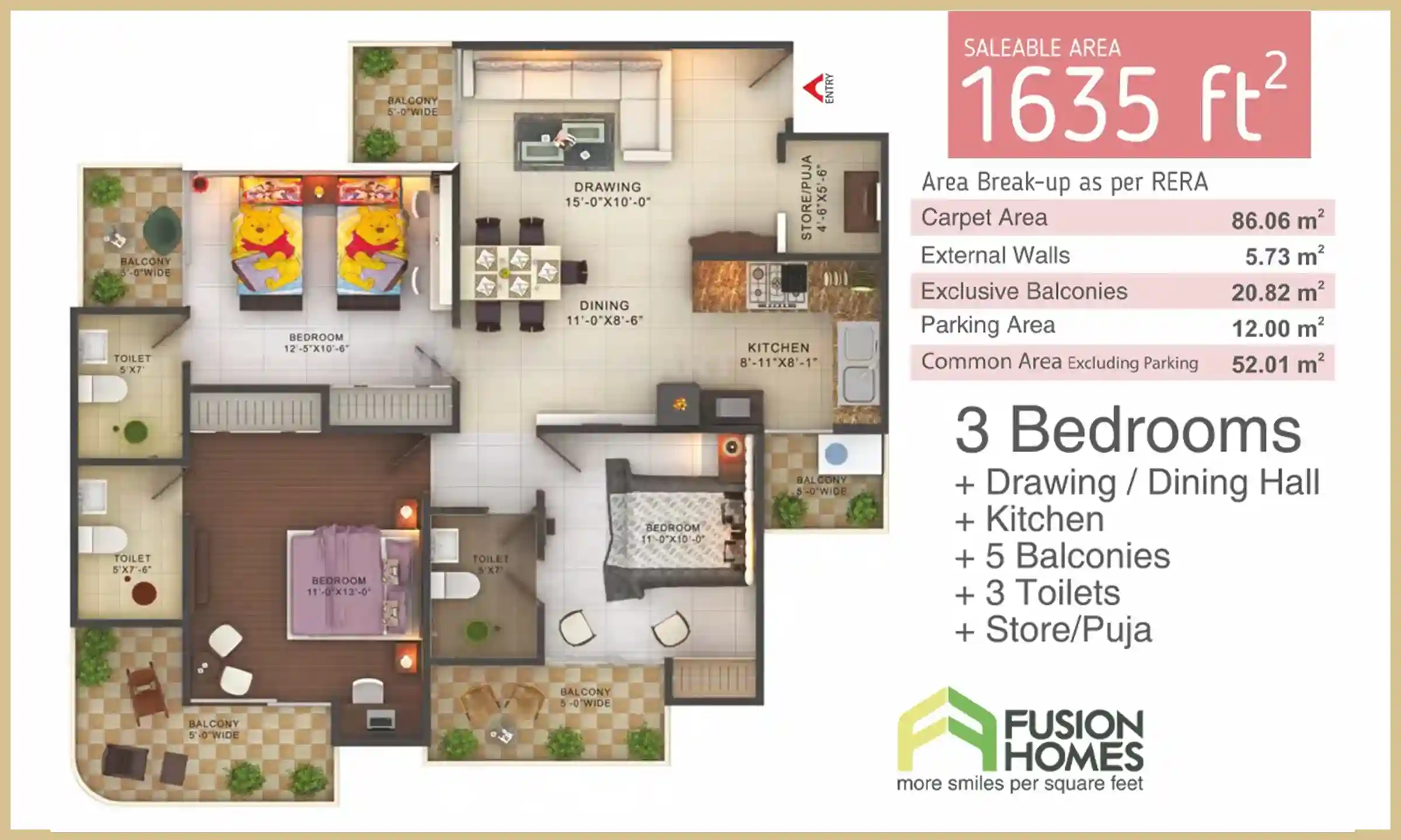 1635 Sqft