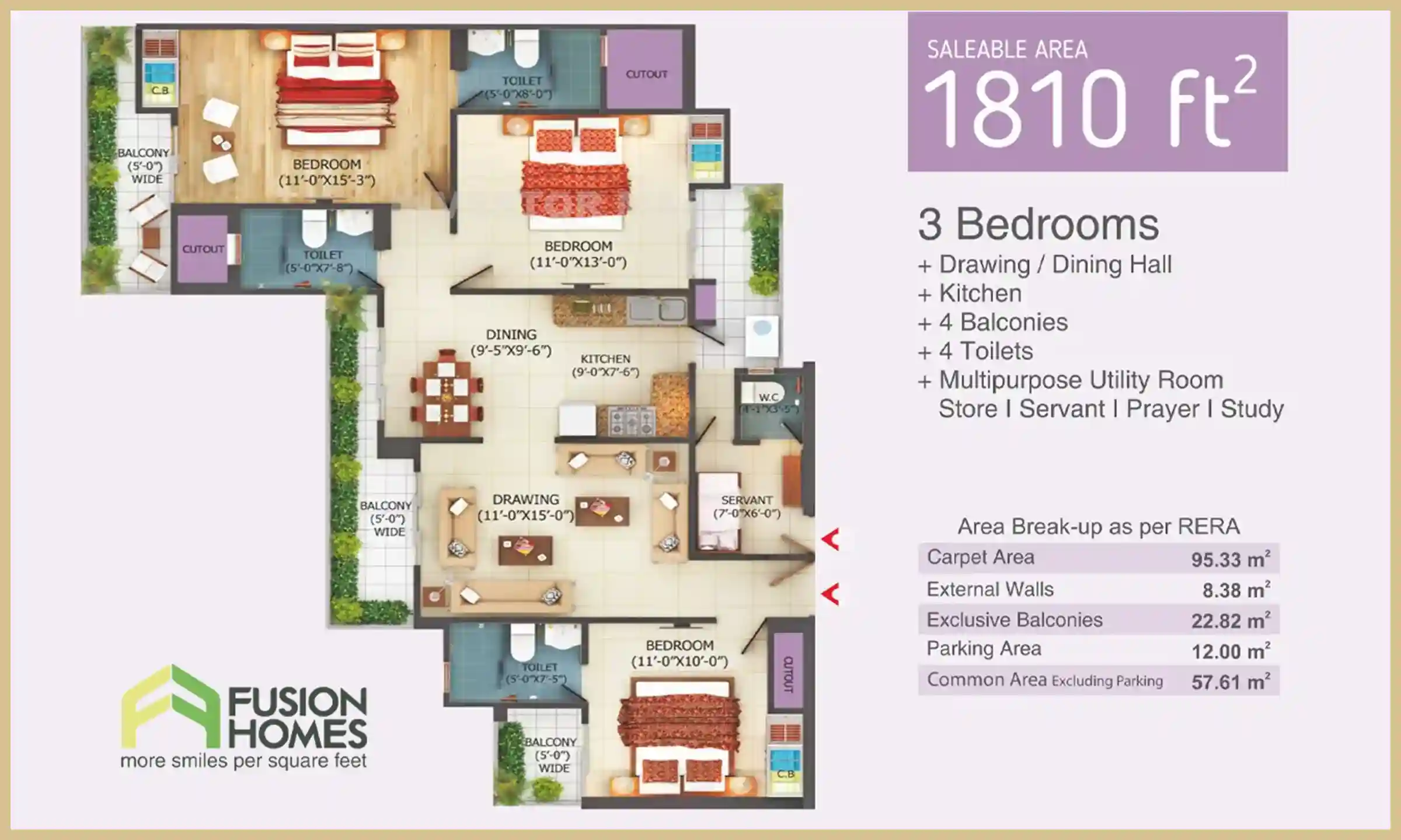 1810 Sqft