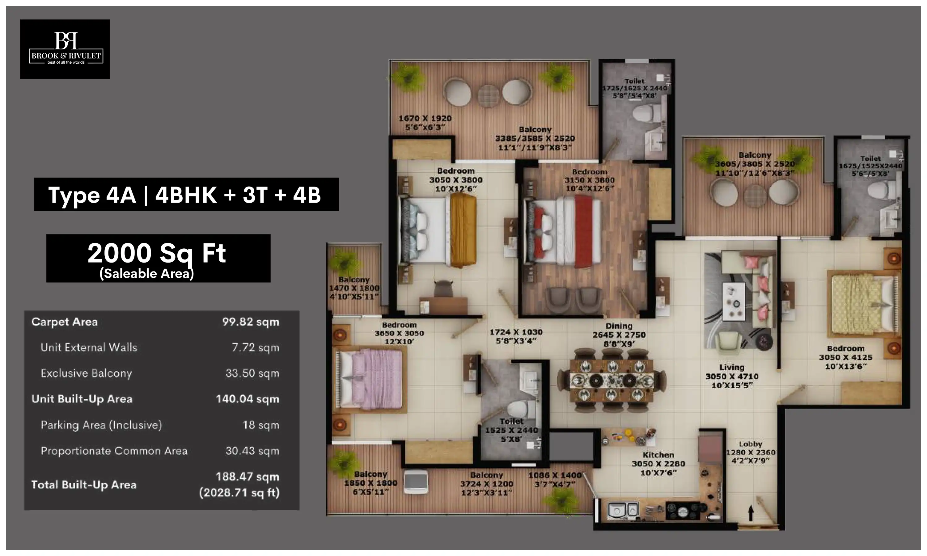 2000 Sqft