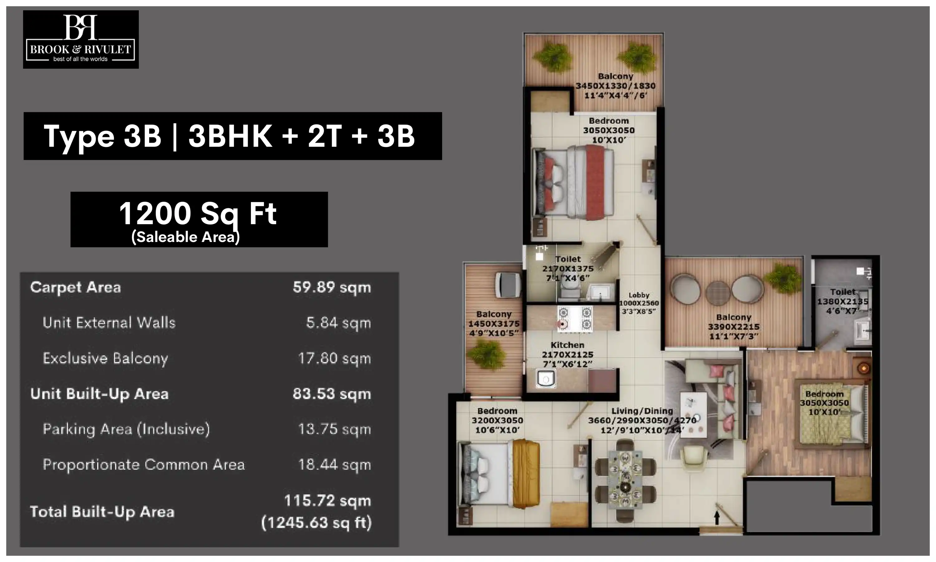 1200 Sqft
