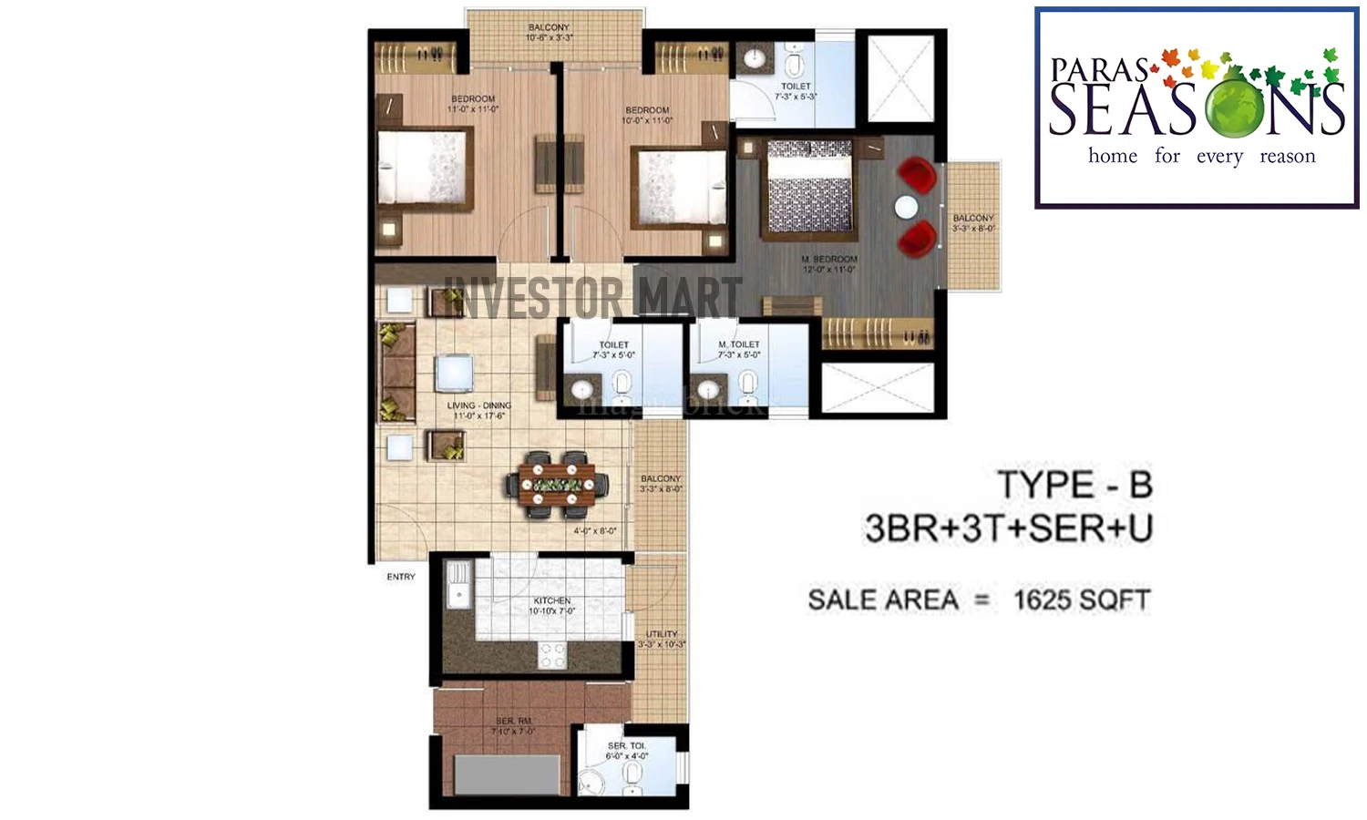 1625 Sqft