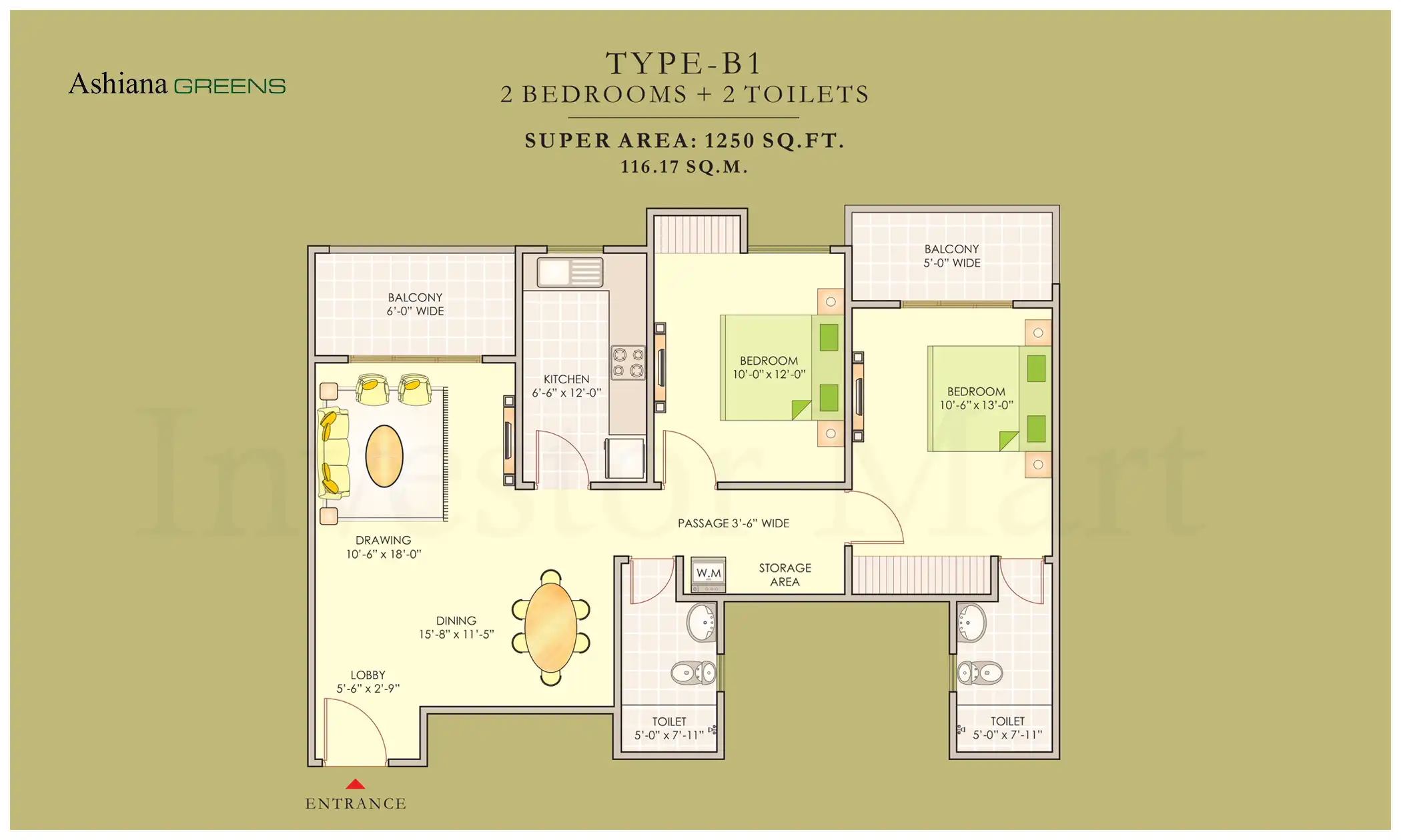 1250 Sqft