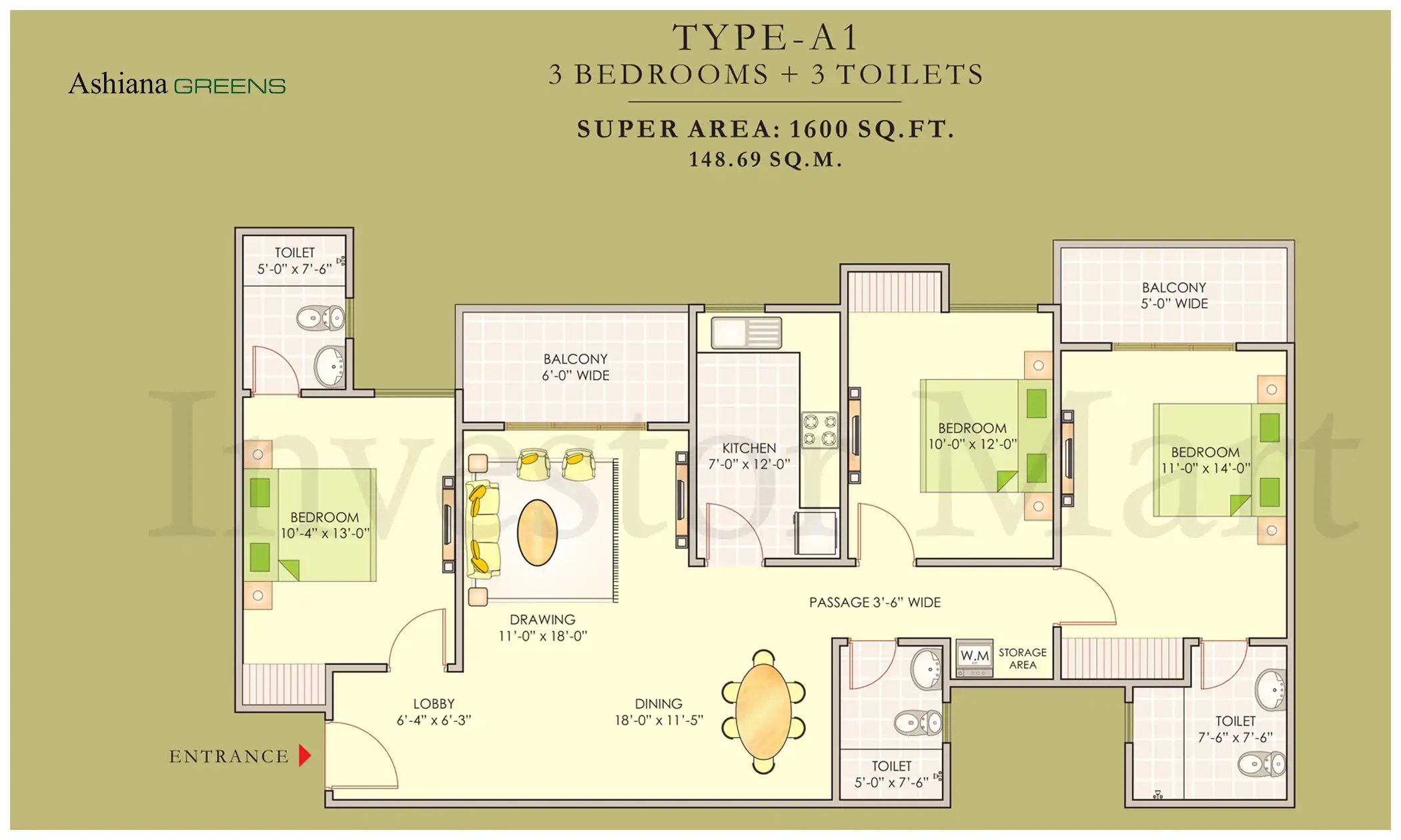 1600 Sqft