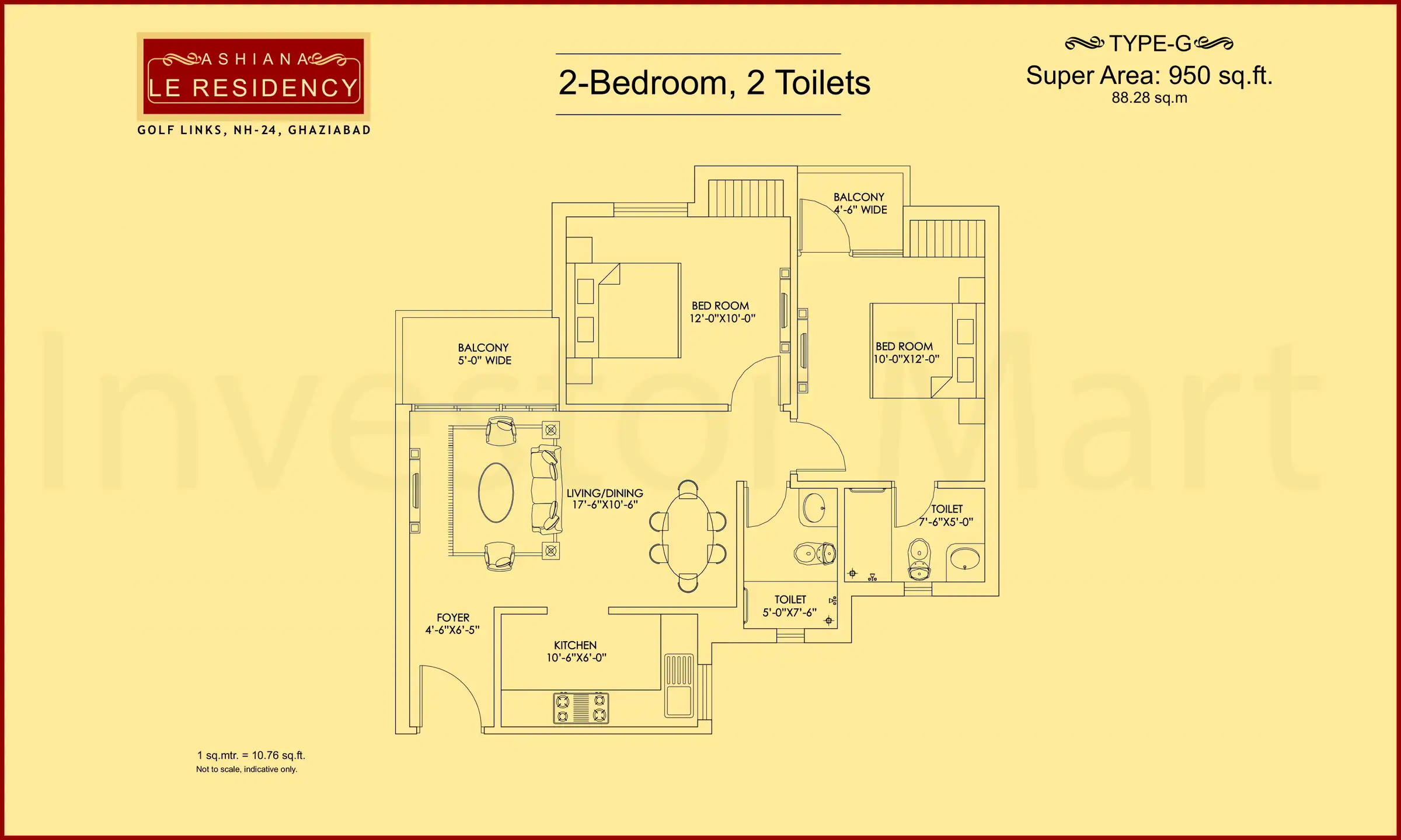 950 Sqft