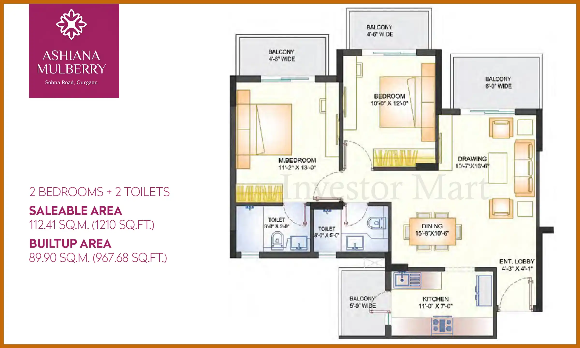 1210 Sqft