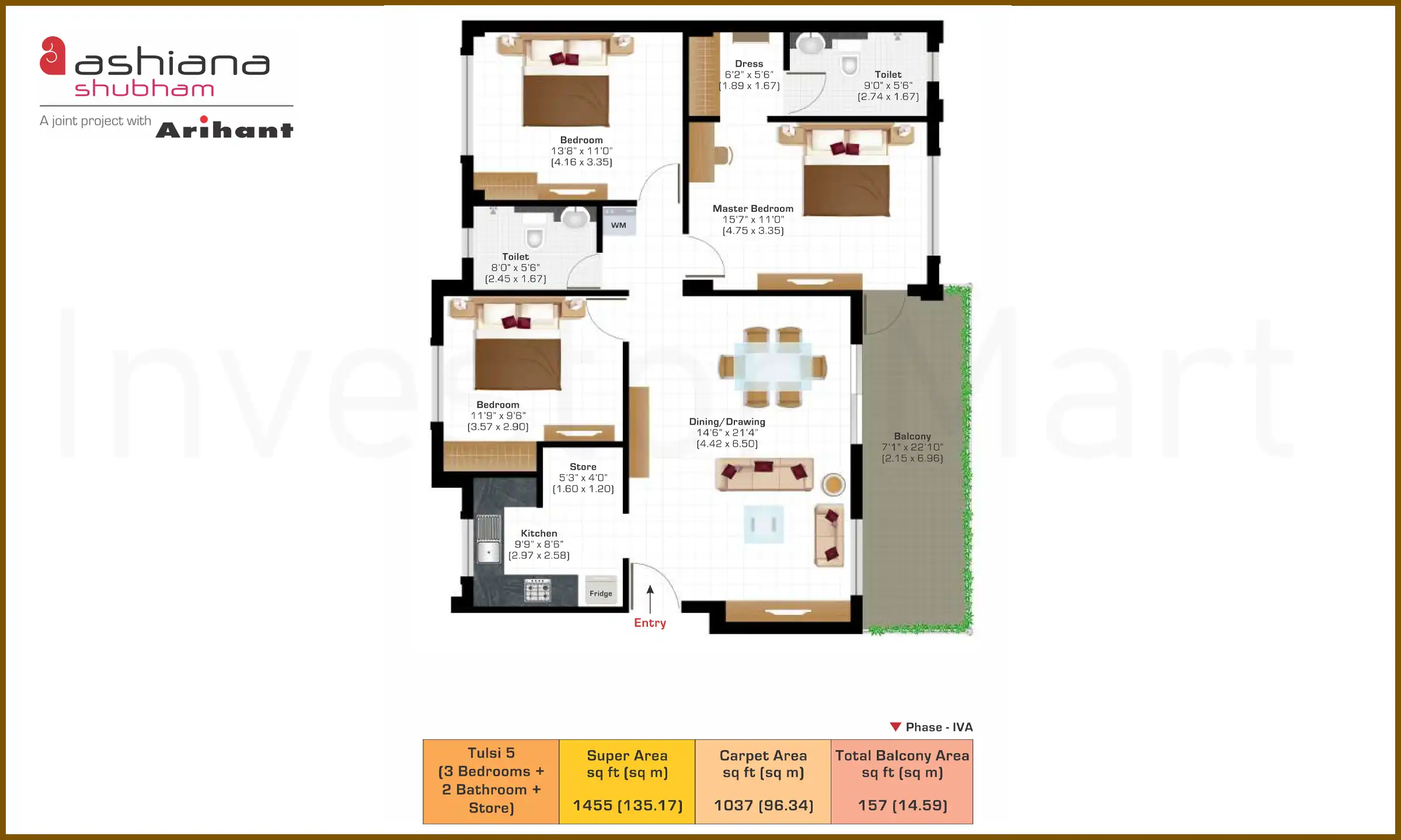 1455 Sqft