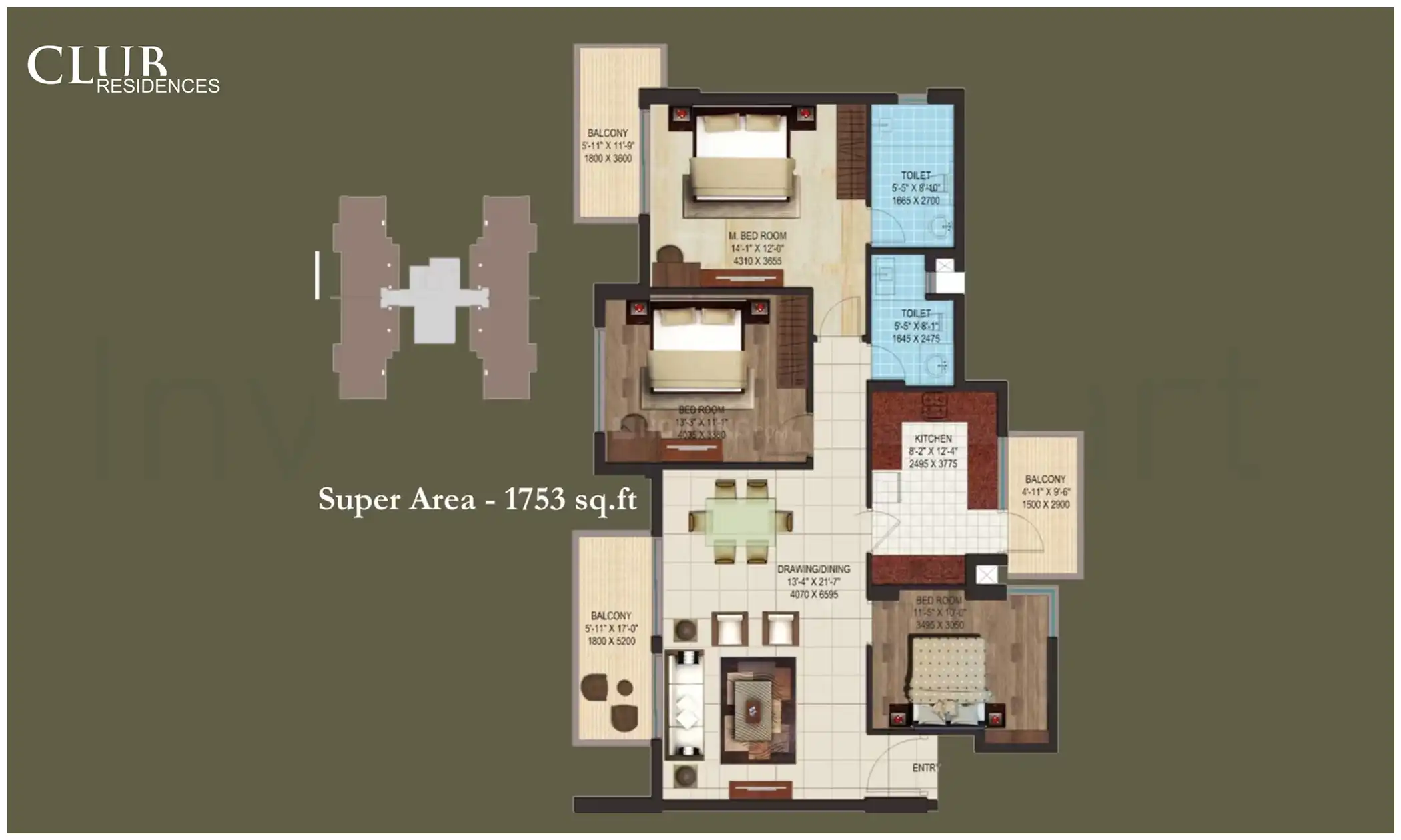 1753 Sqft