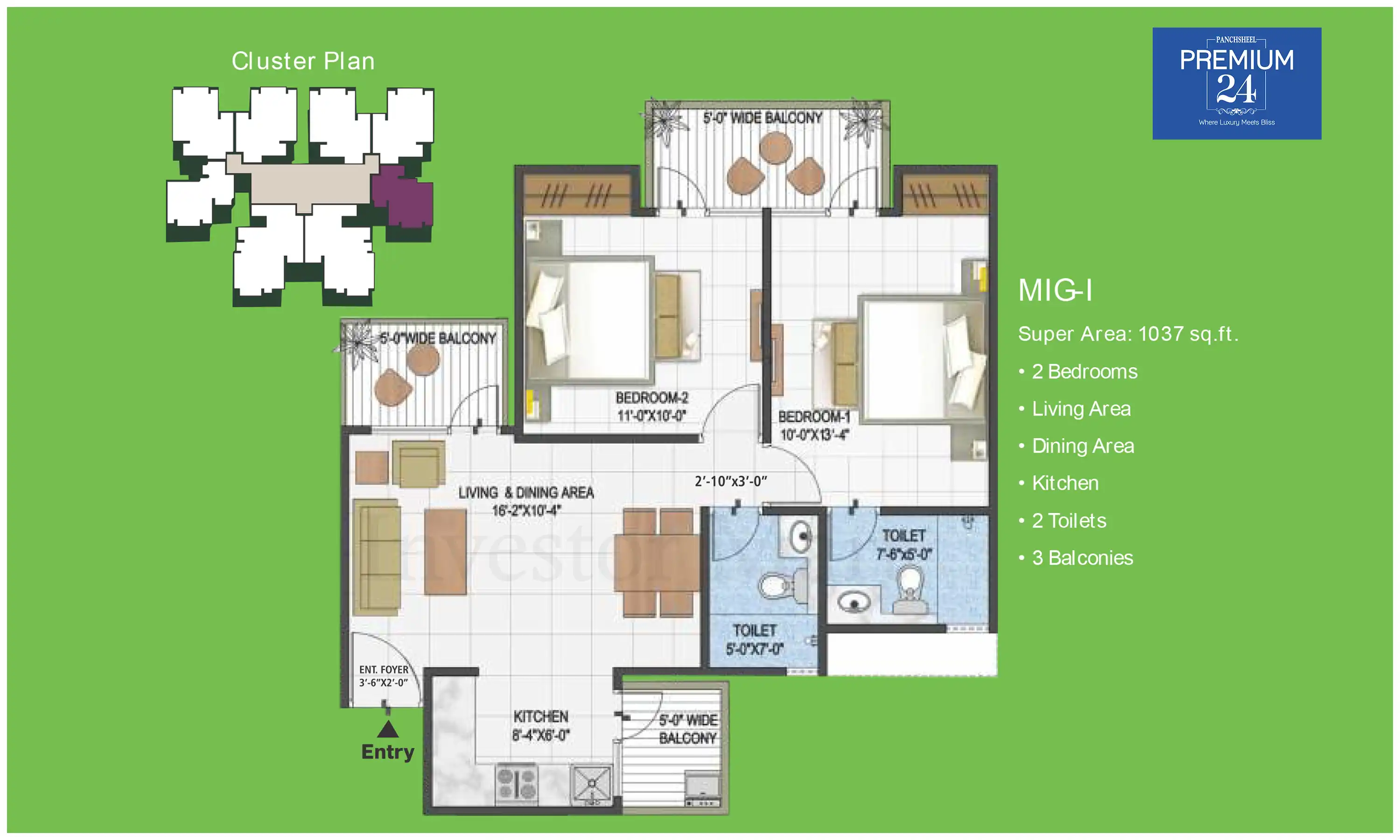 1037 Sqft