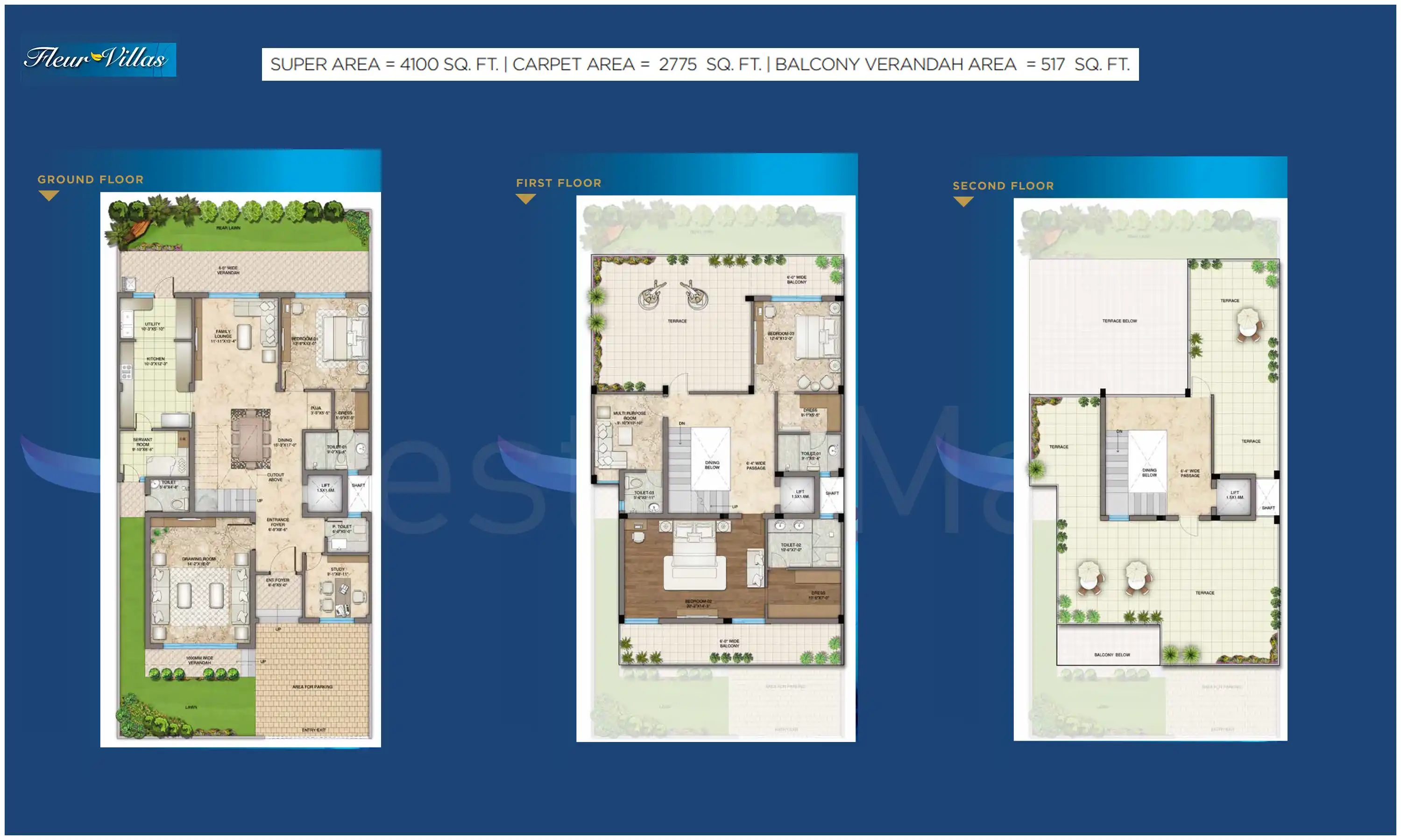 4100 Sqft