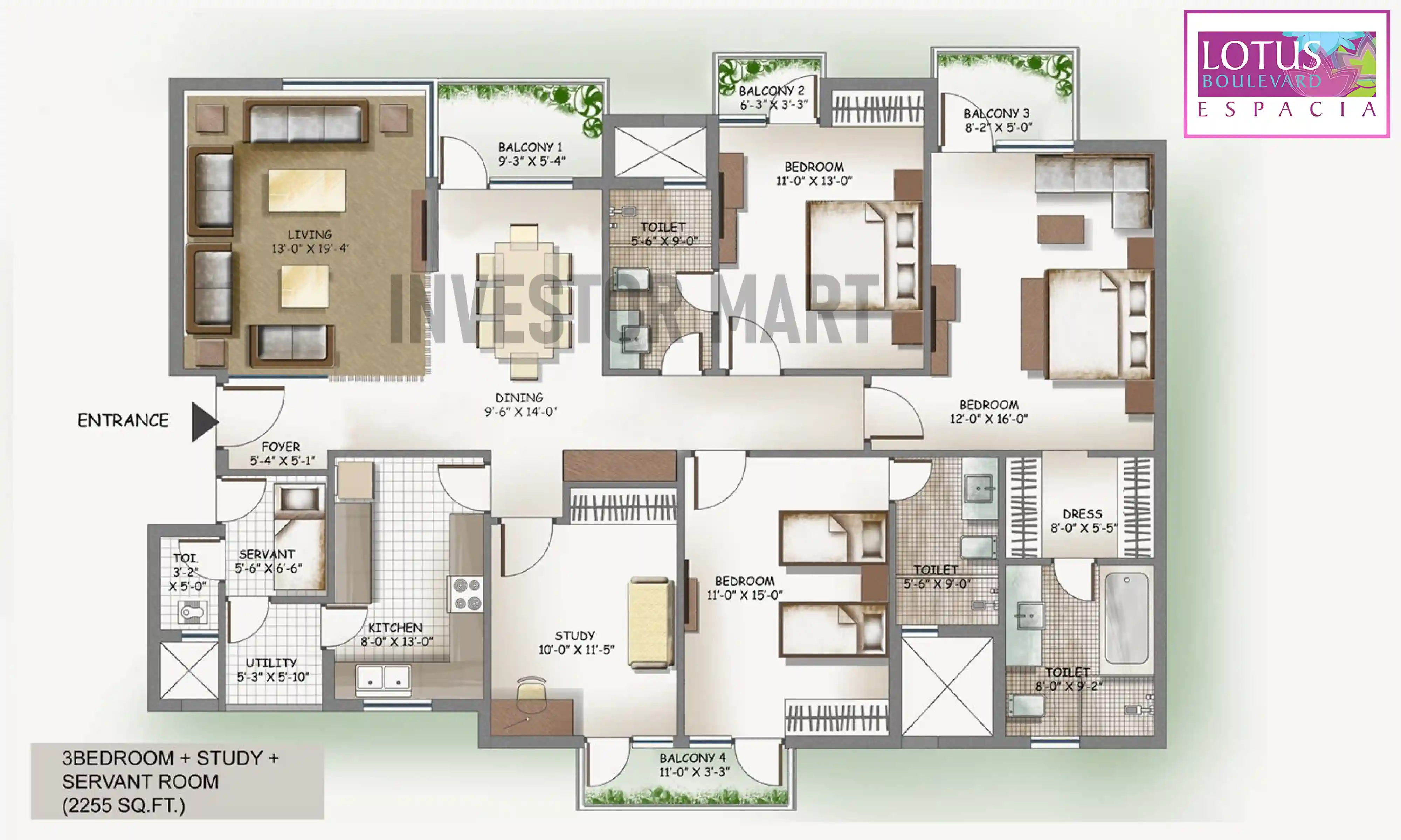 2255 Sqft