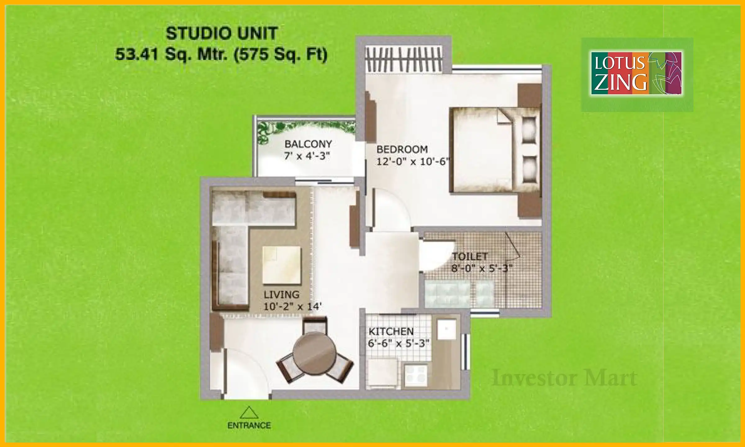 575 Sqft