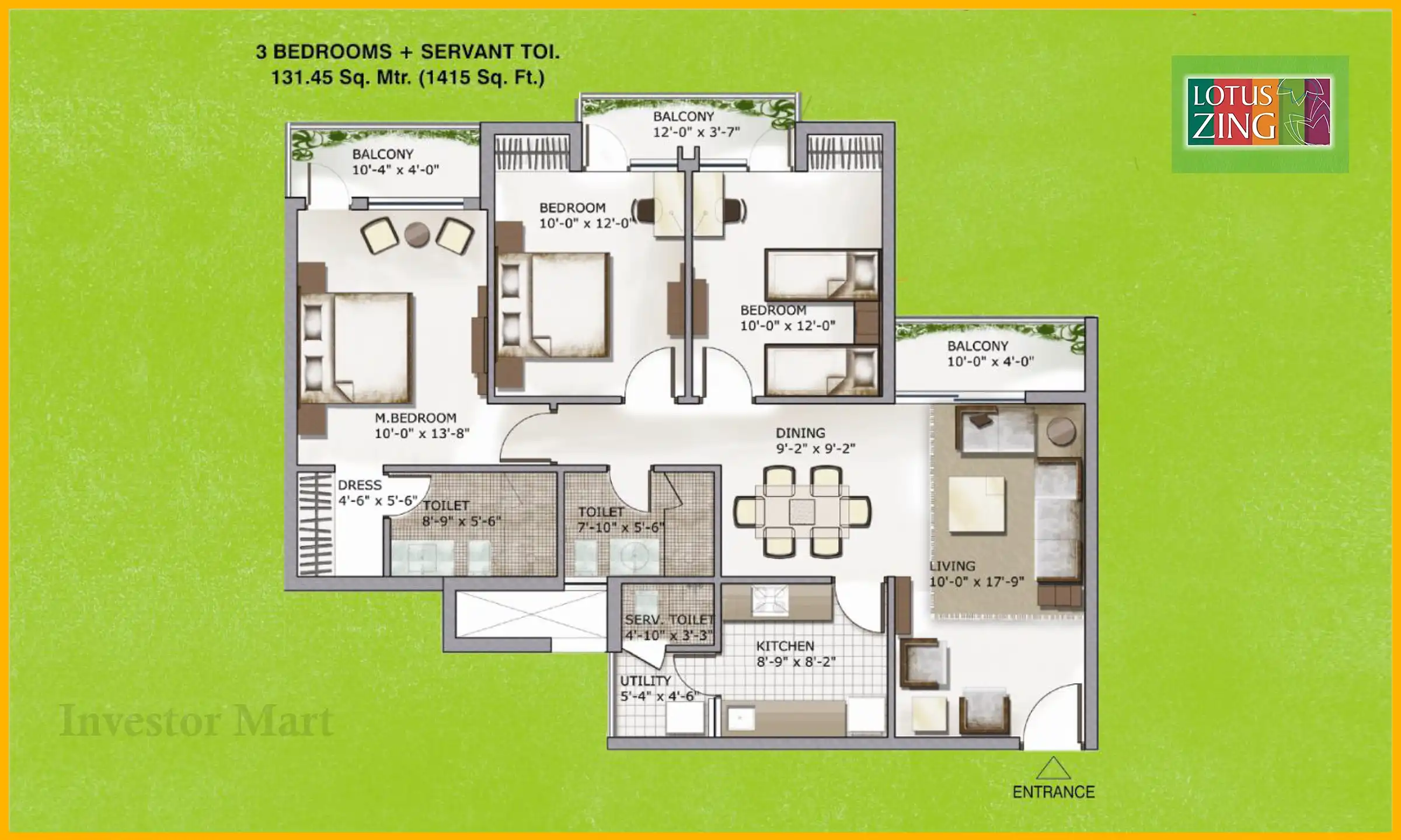 1415 Sqft