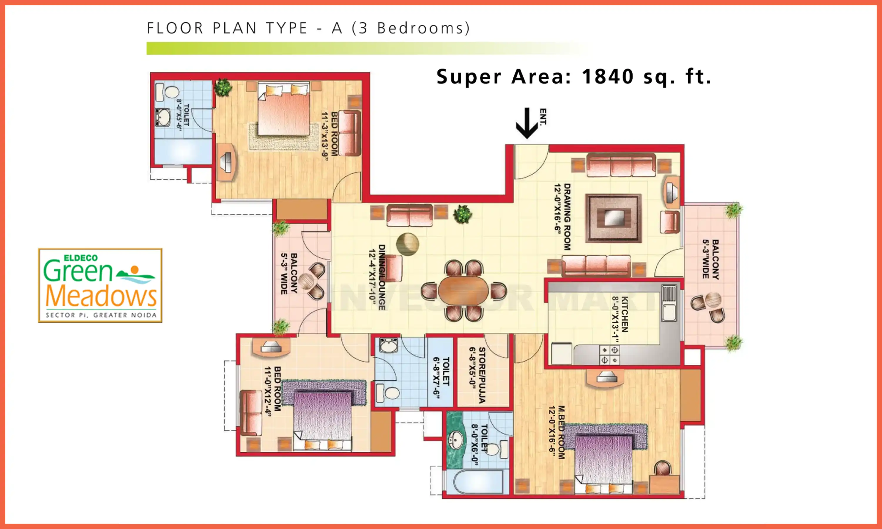 1840 Sqft