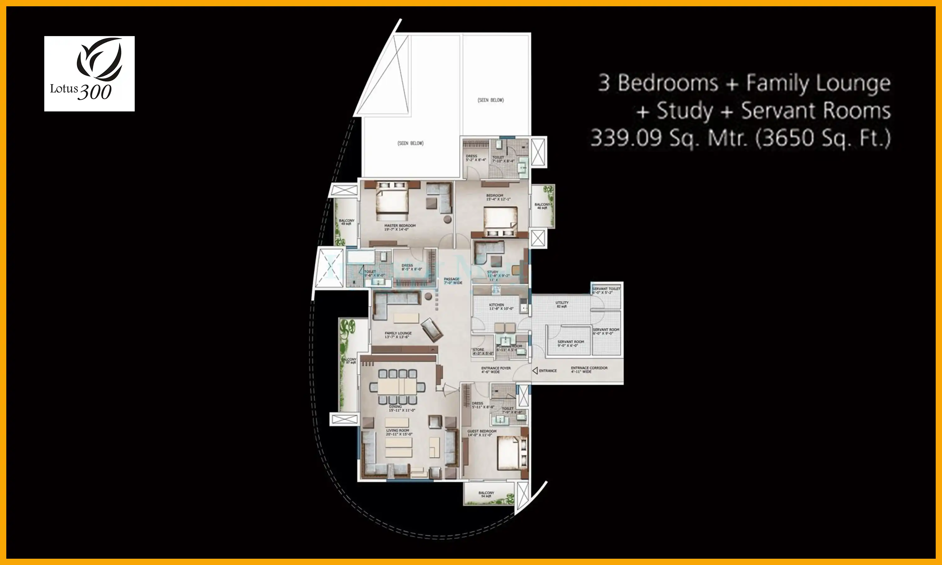 3650 Sqft
