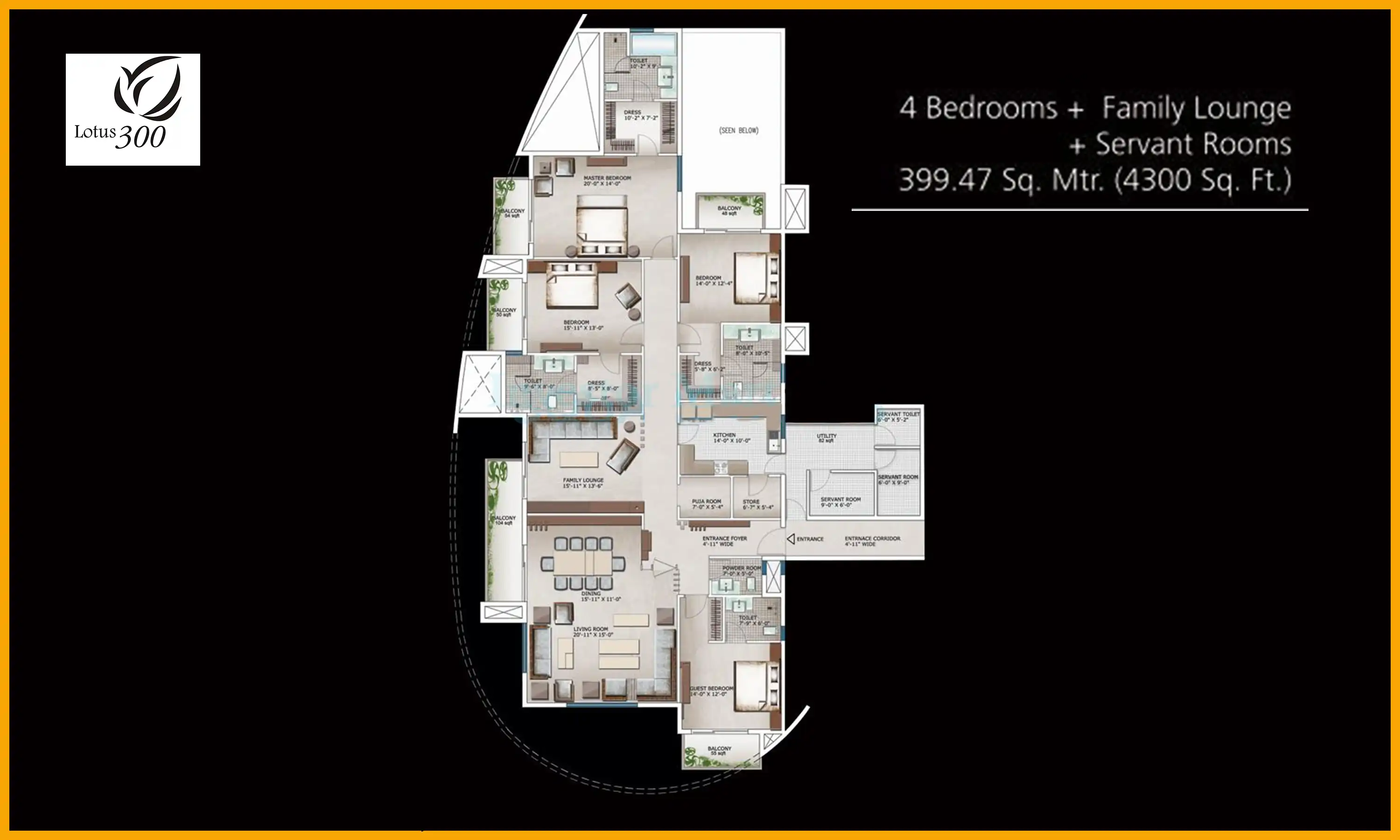 4300 Sqft