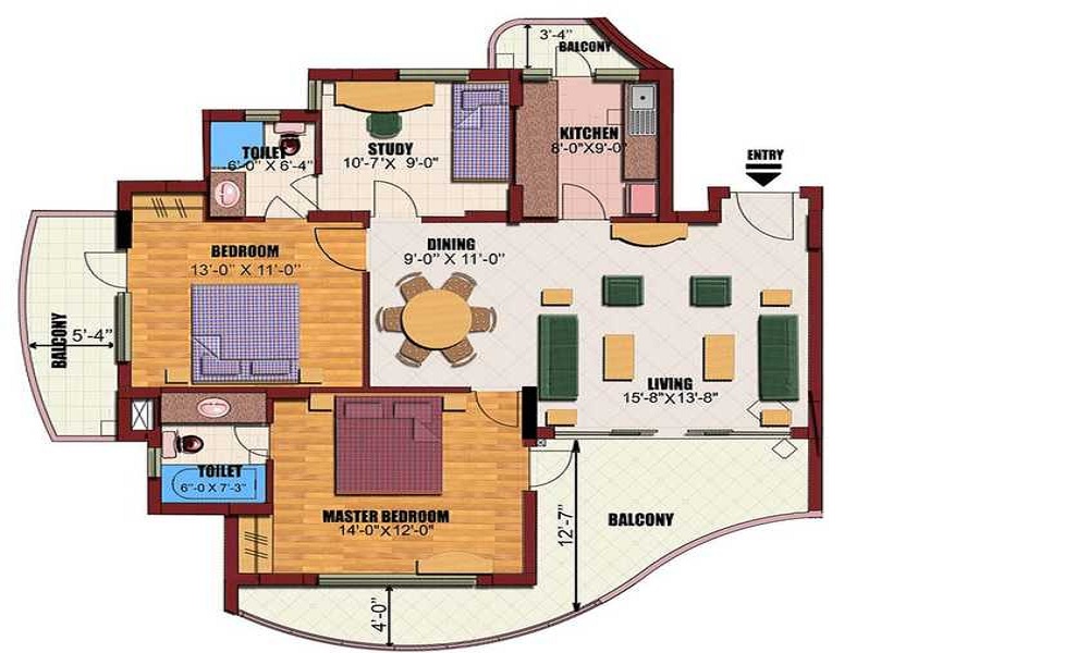 1320 Sqft