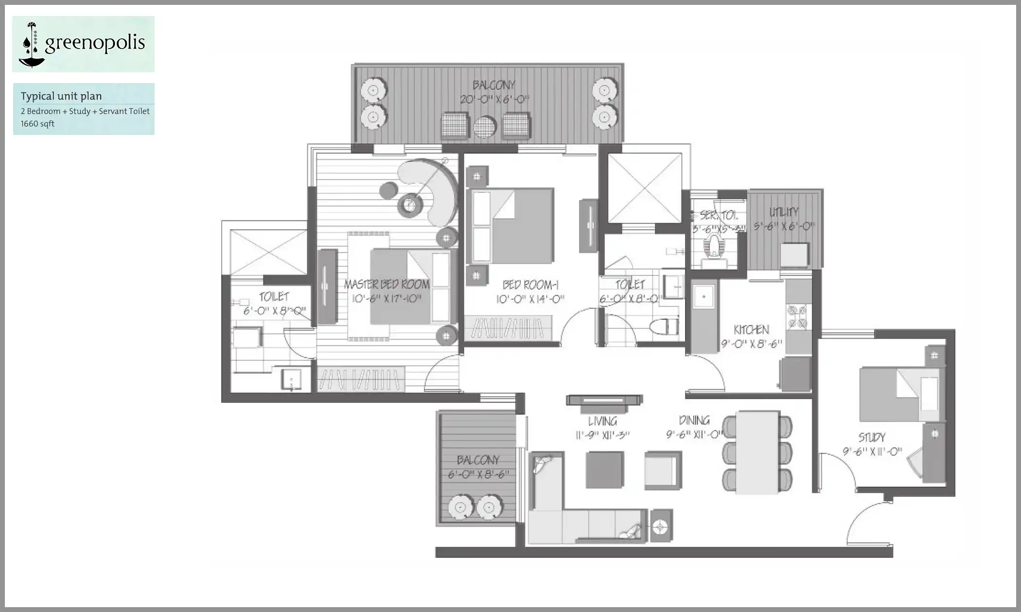 1660 Sqft