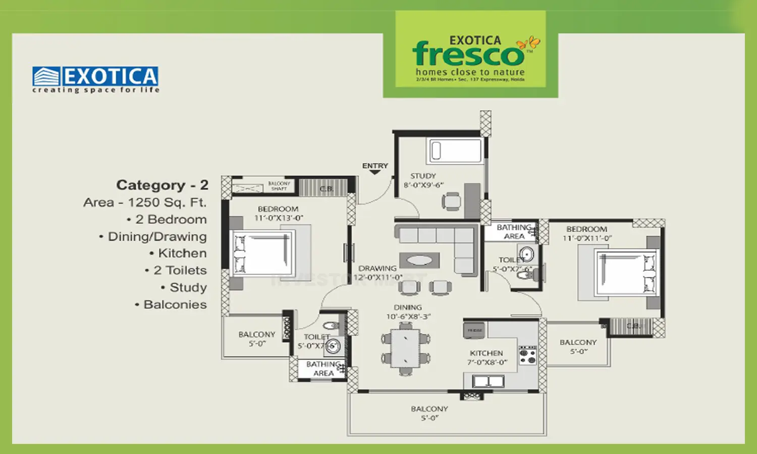 1250 Sqft
