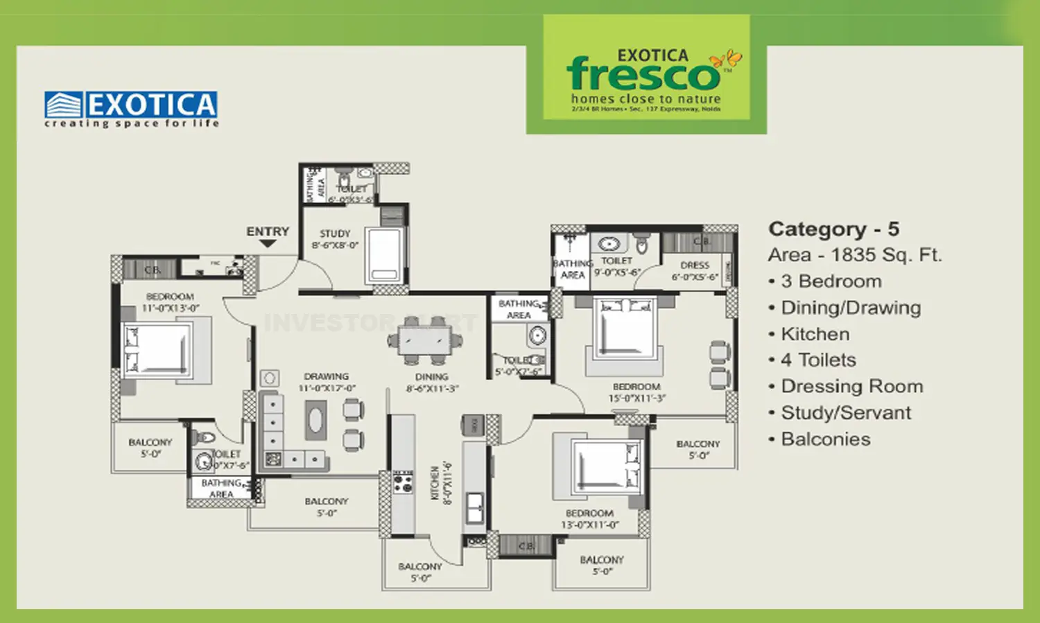 1835 Sqft