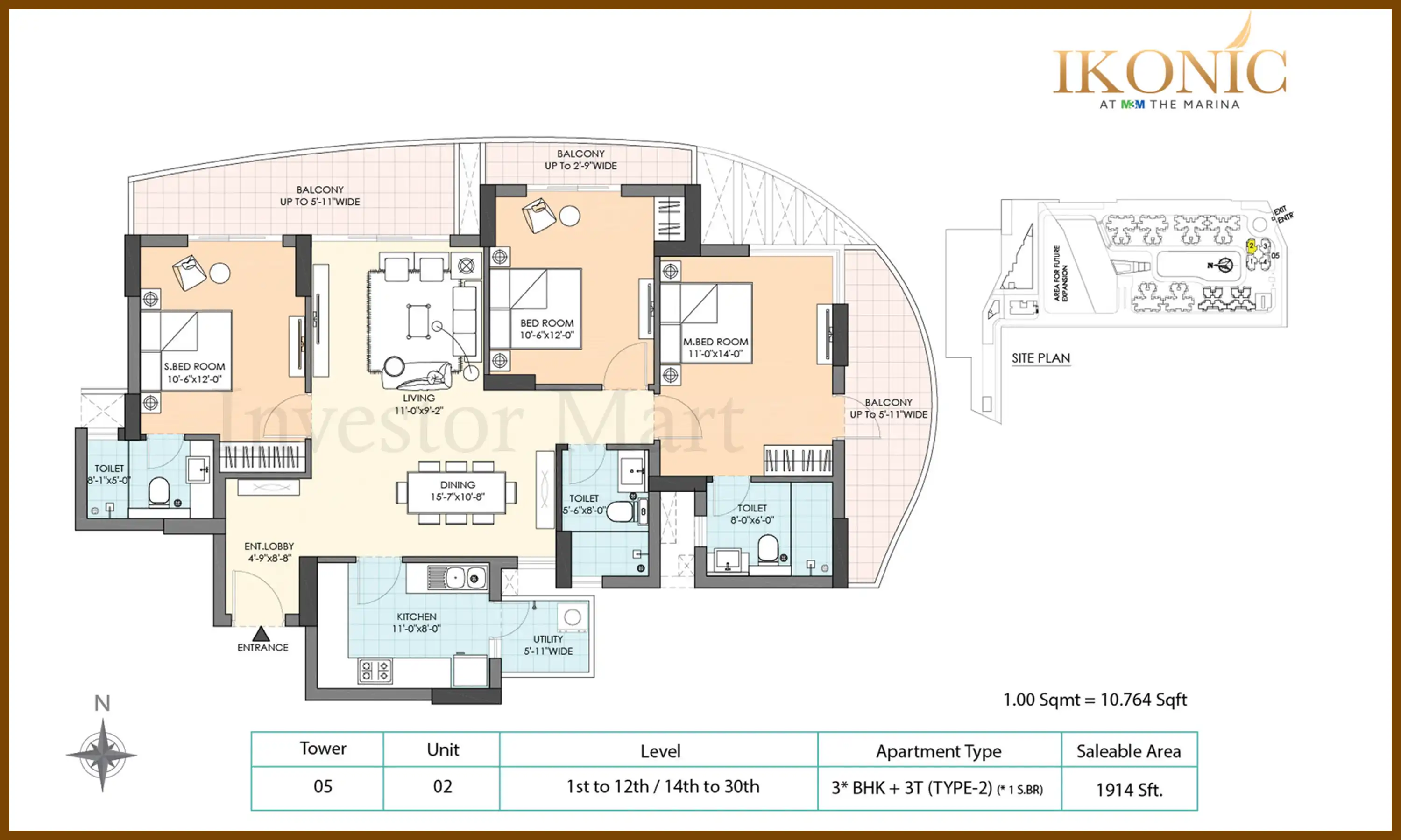 1914 Sqft