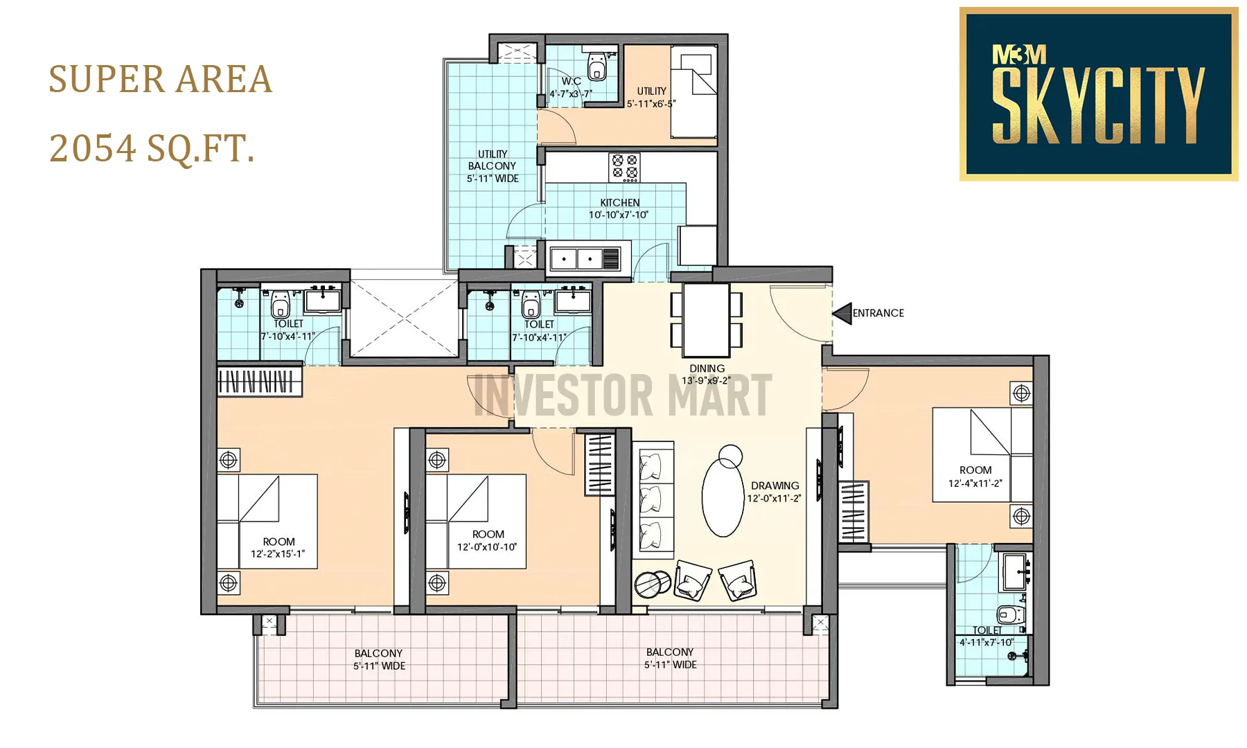 2054 Sqft
