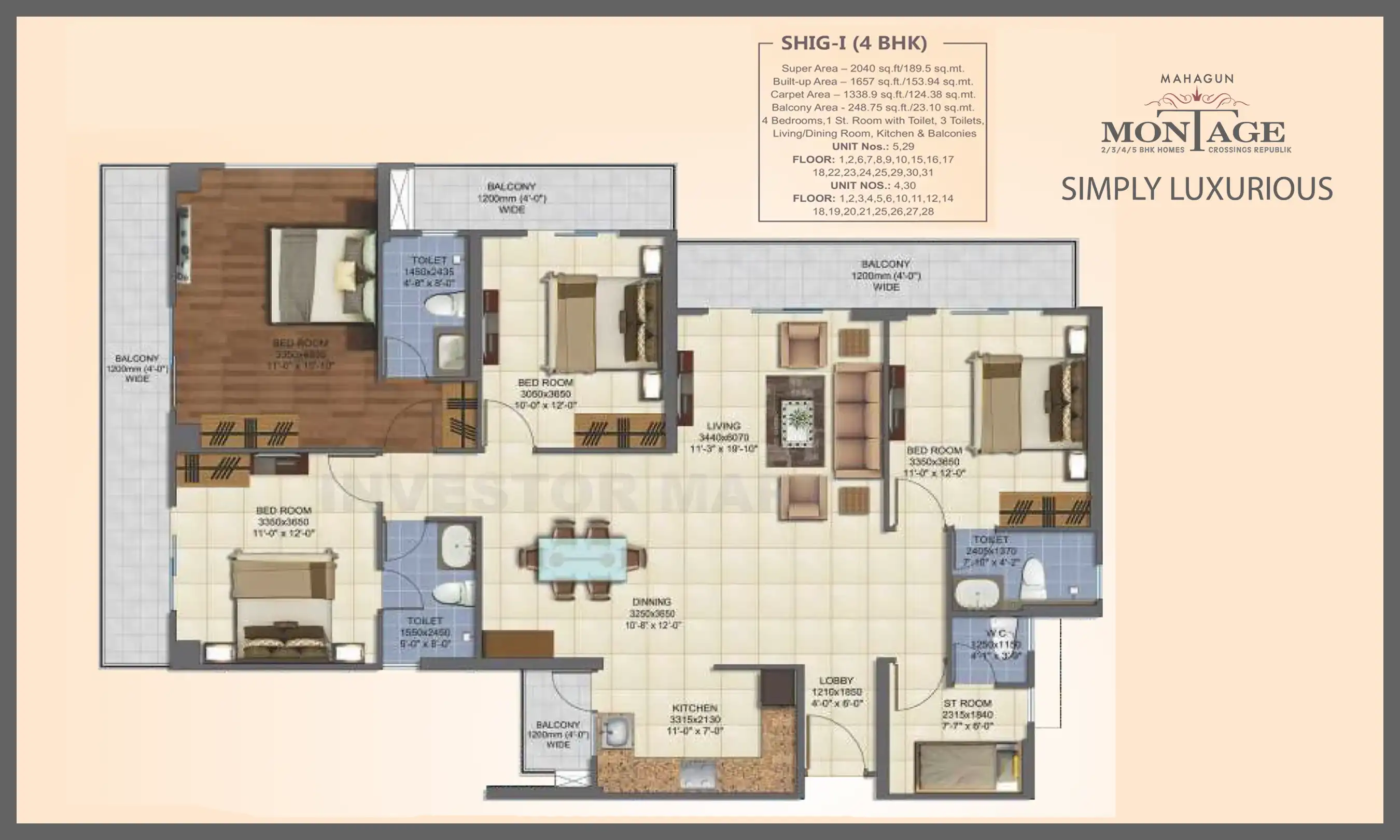 2040 Sqft