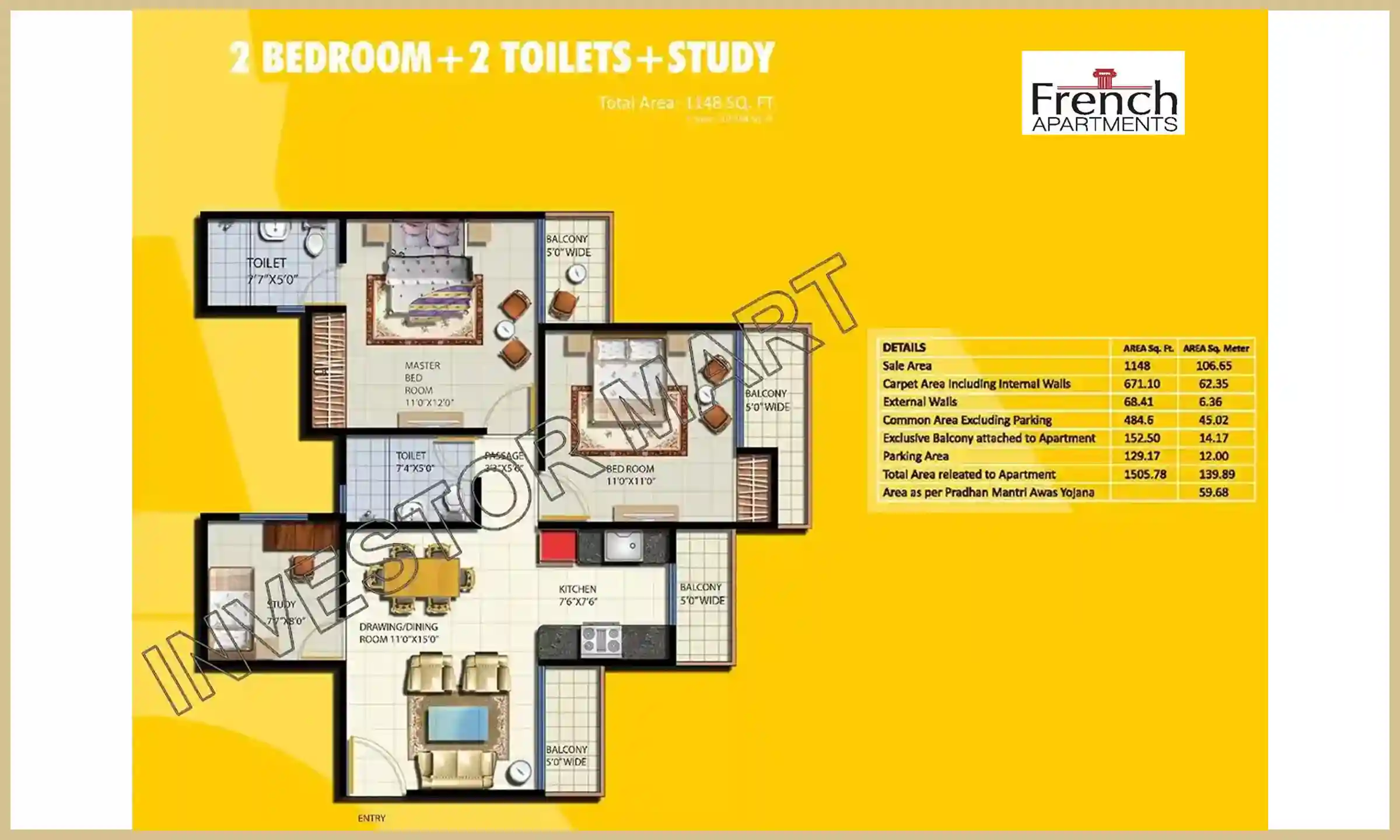 1148 Sqft