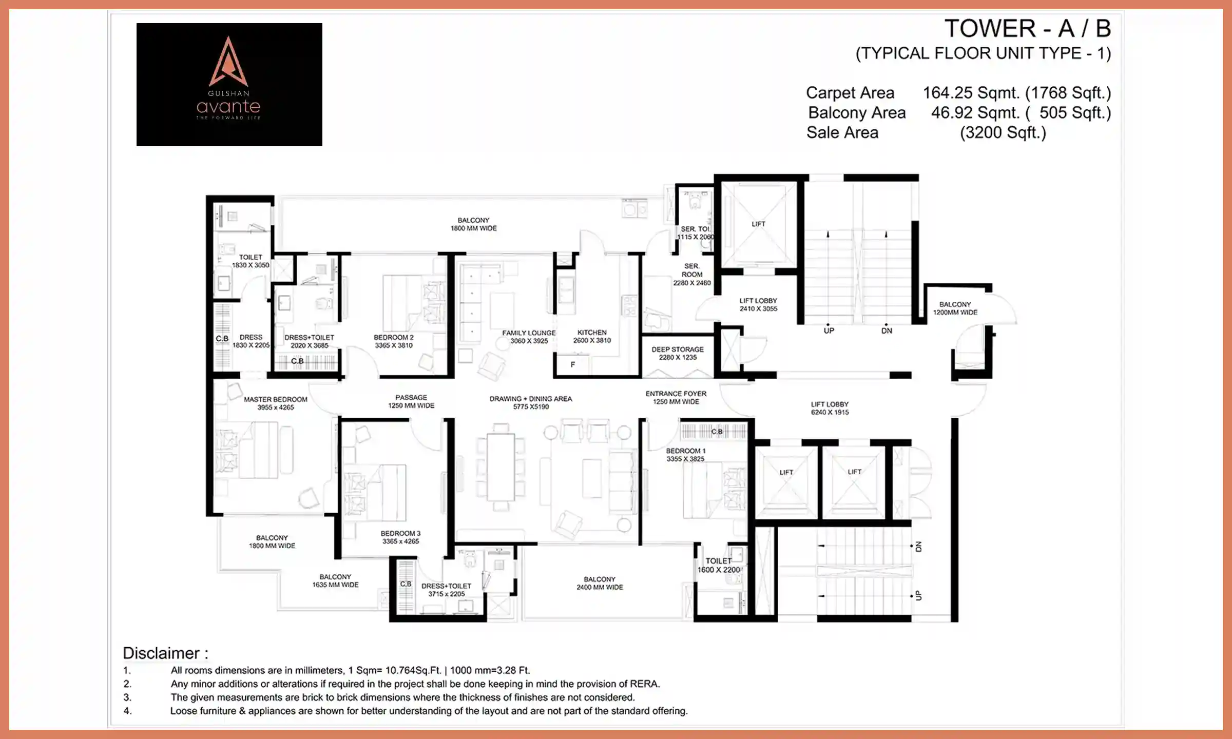 3200 Sqft