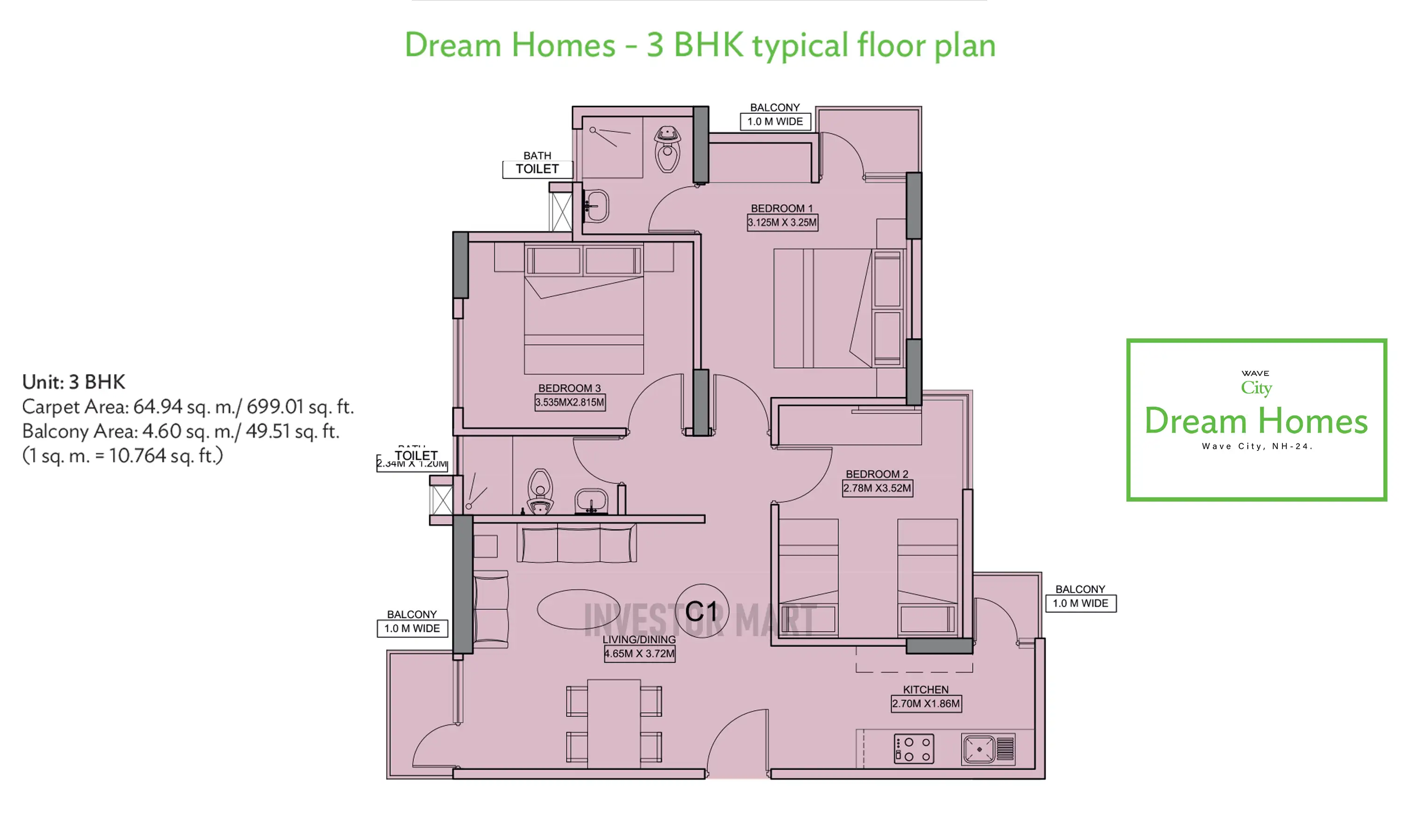 748 Sqft