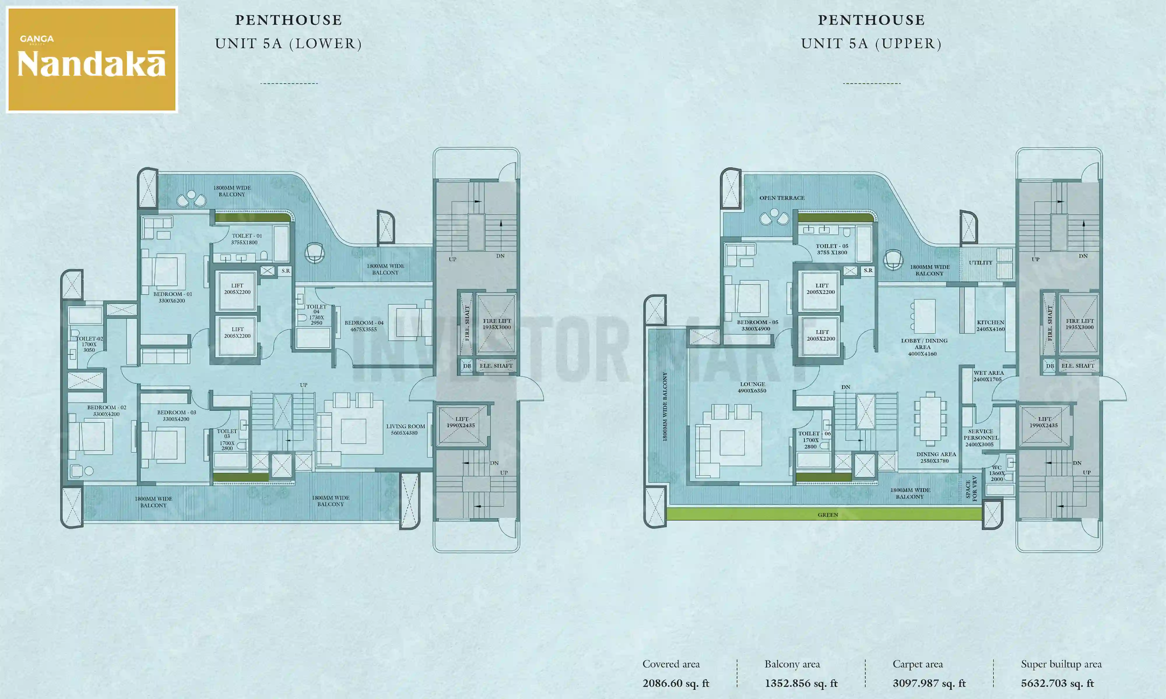 5632 Sqft