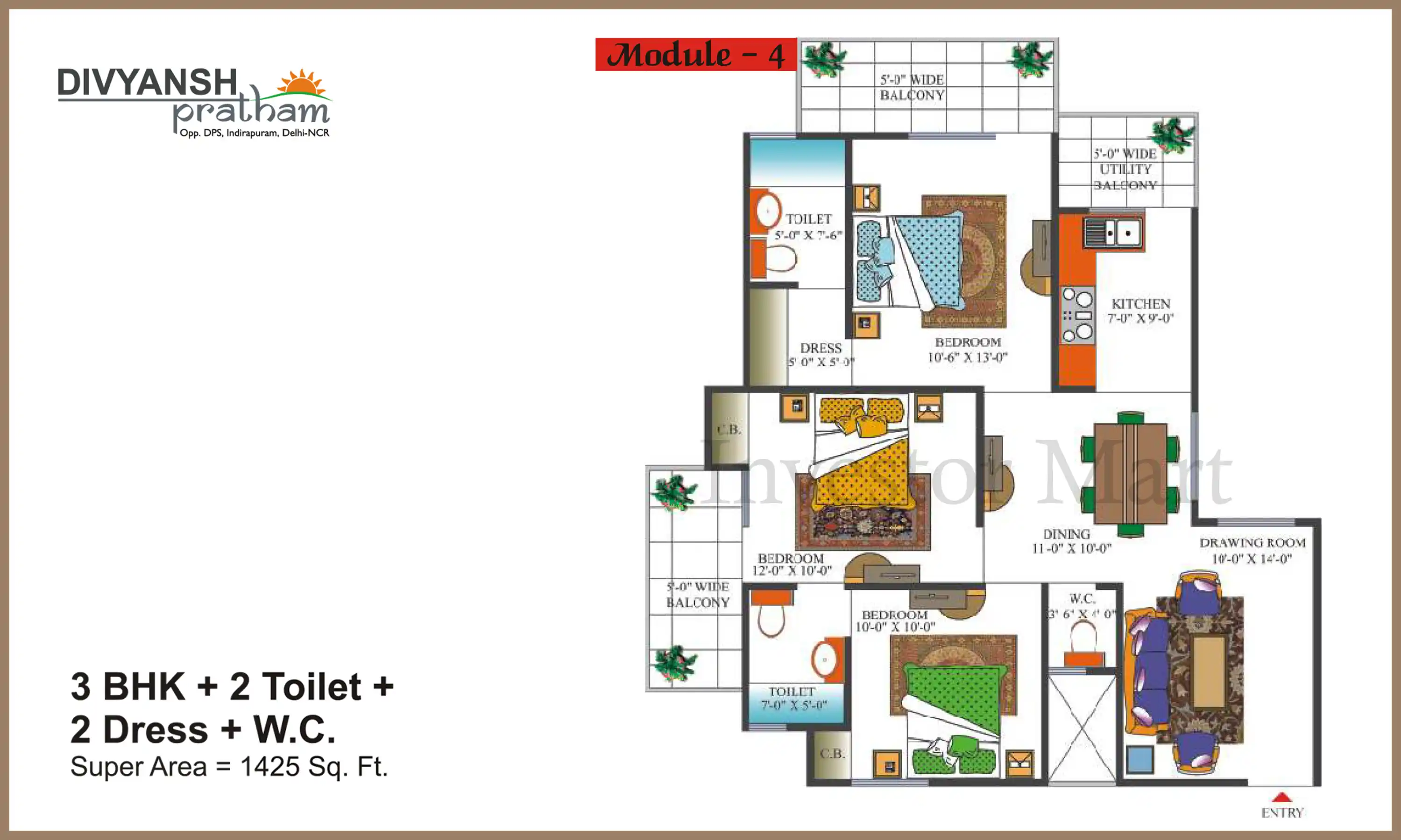 1425 Sqft