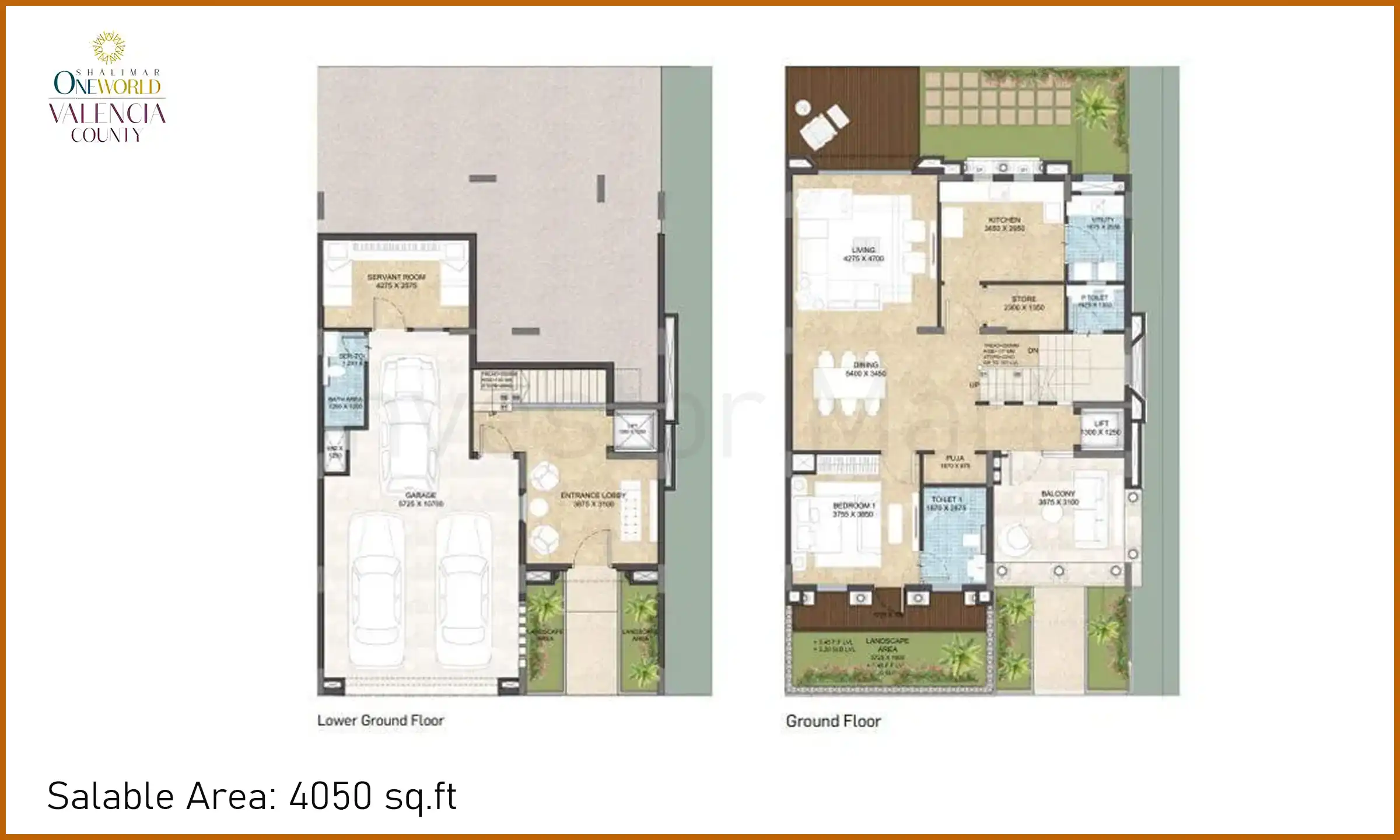4050 Sqft