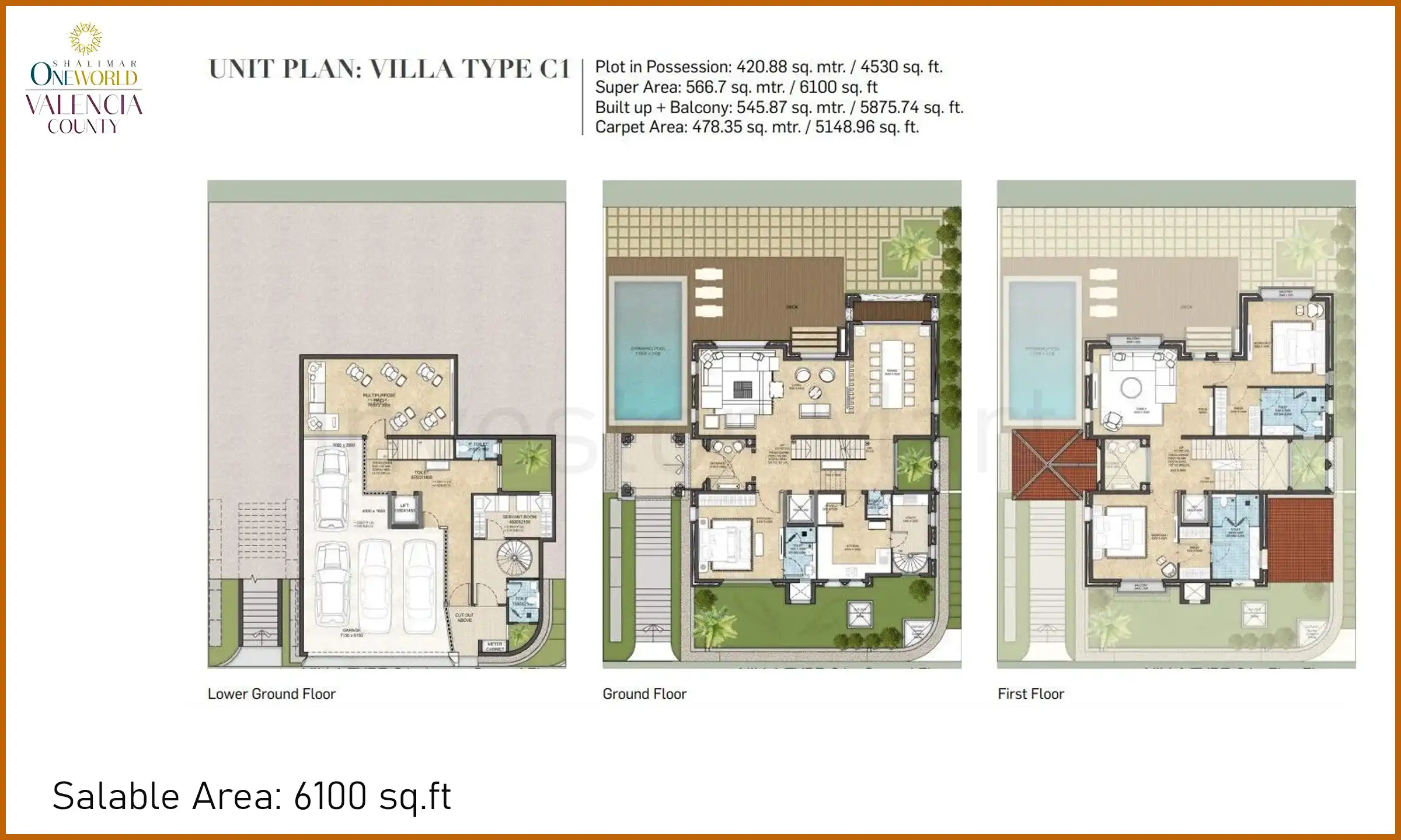 6100 Sqft