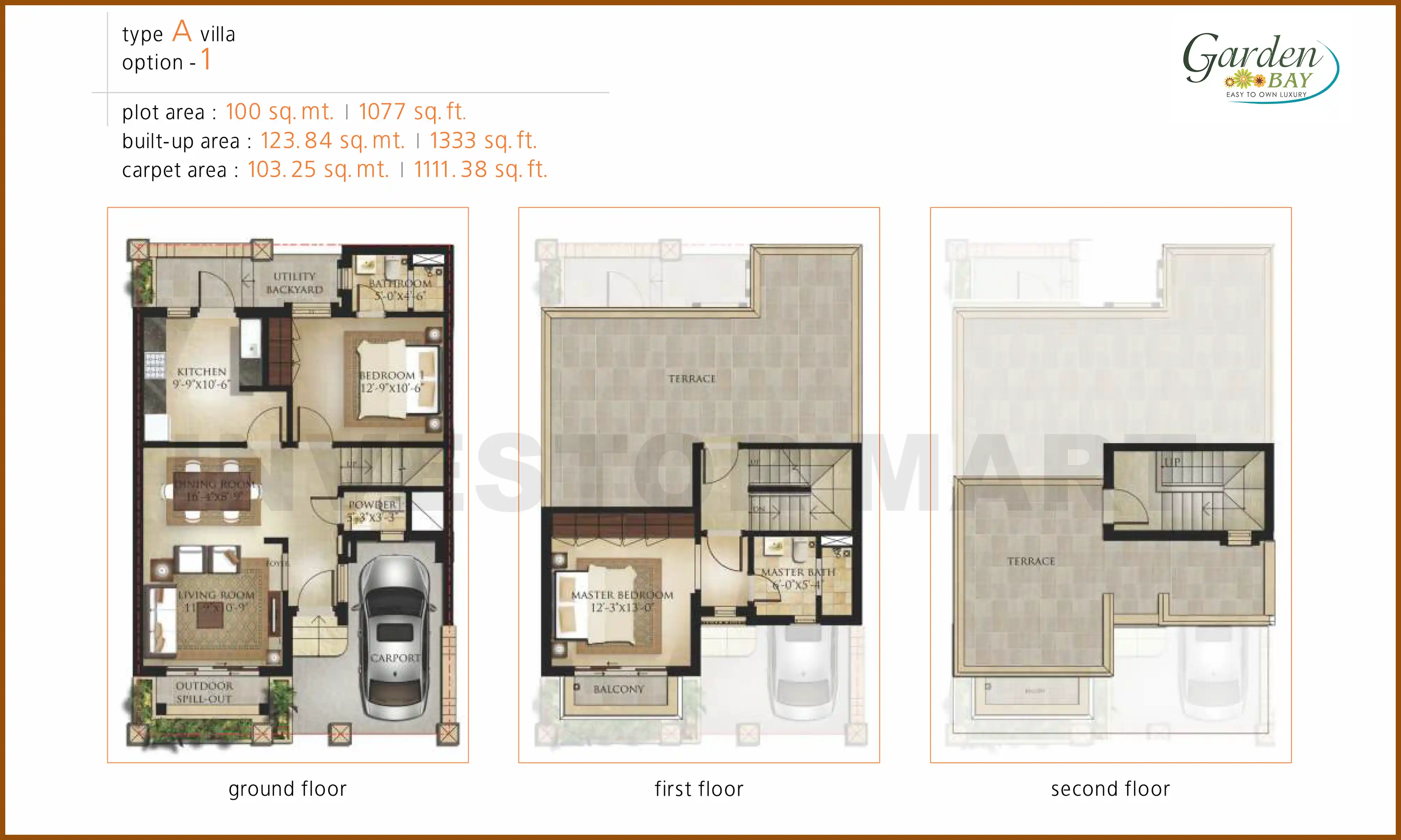 1333 Sqft