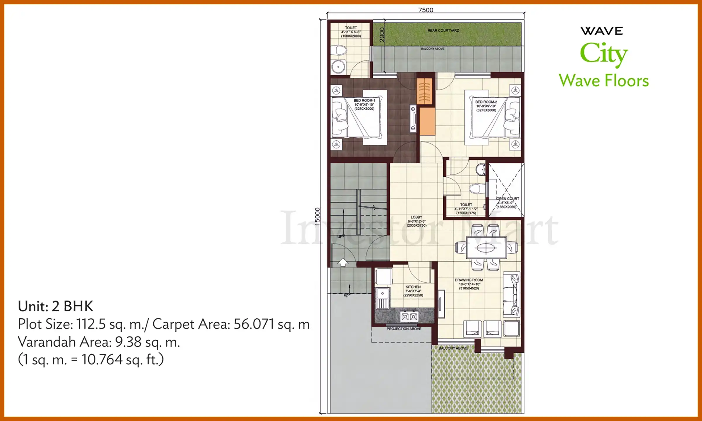 932 Sqft