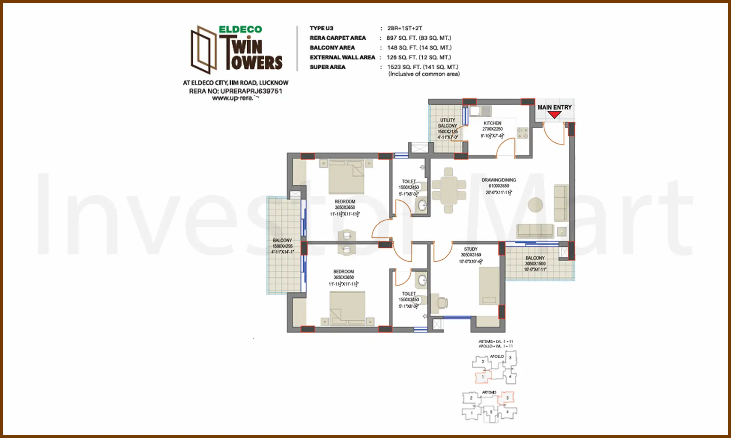1523 Sqft