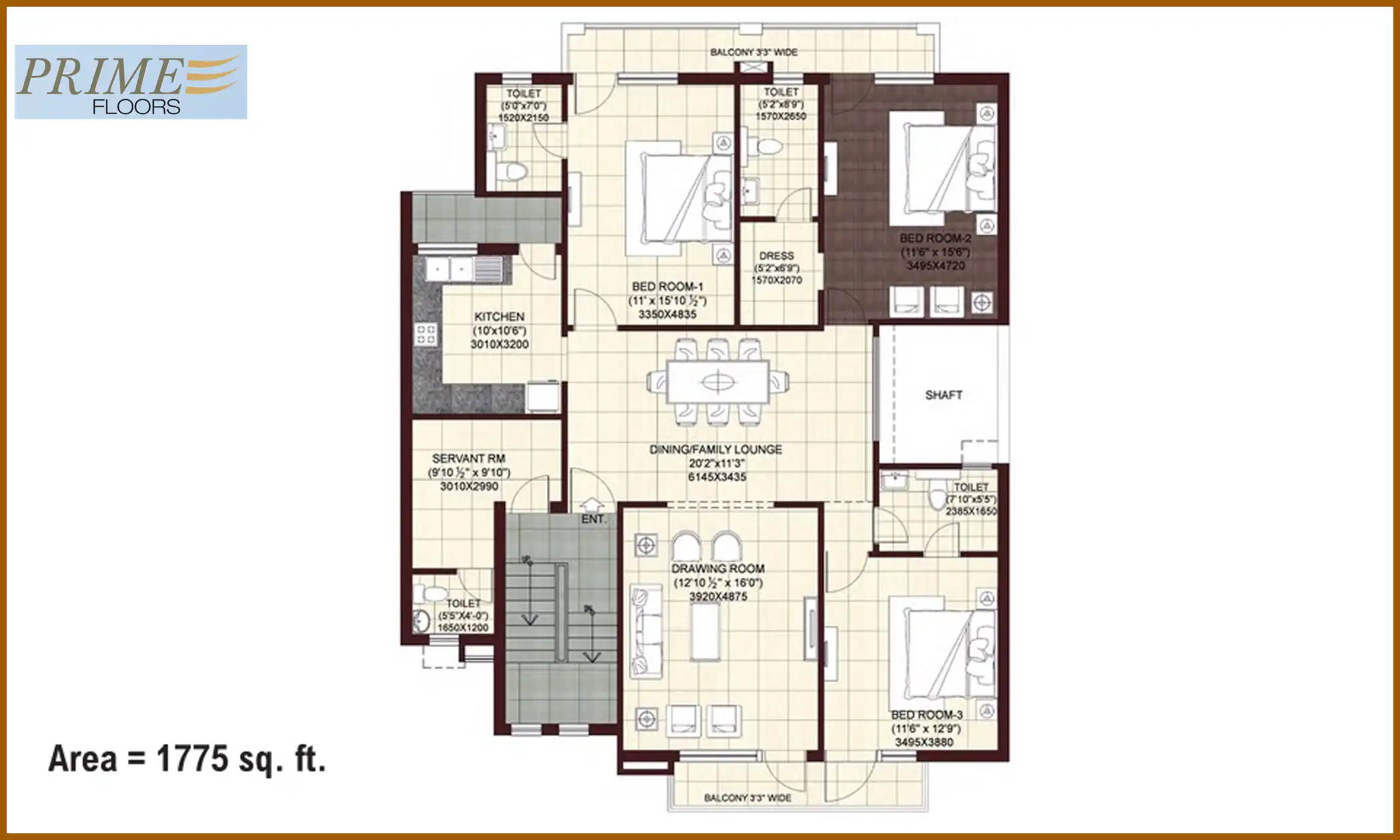 1775 Sqft