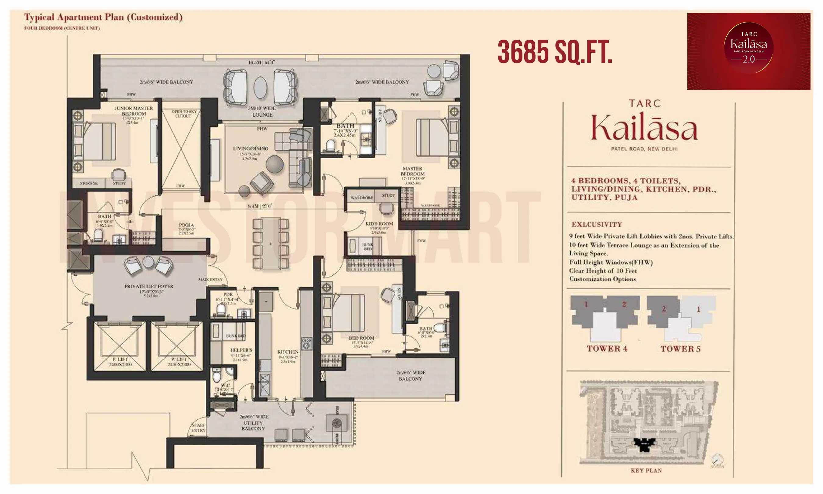 3685 Sqft