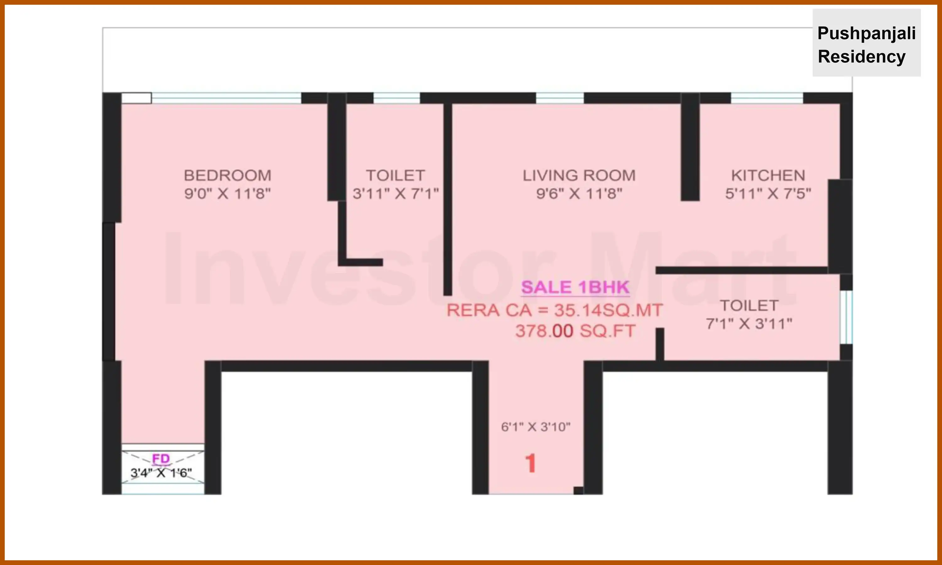 378 Sqft