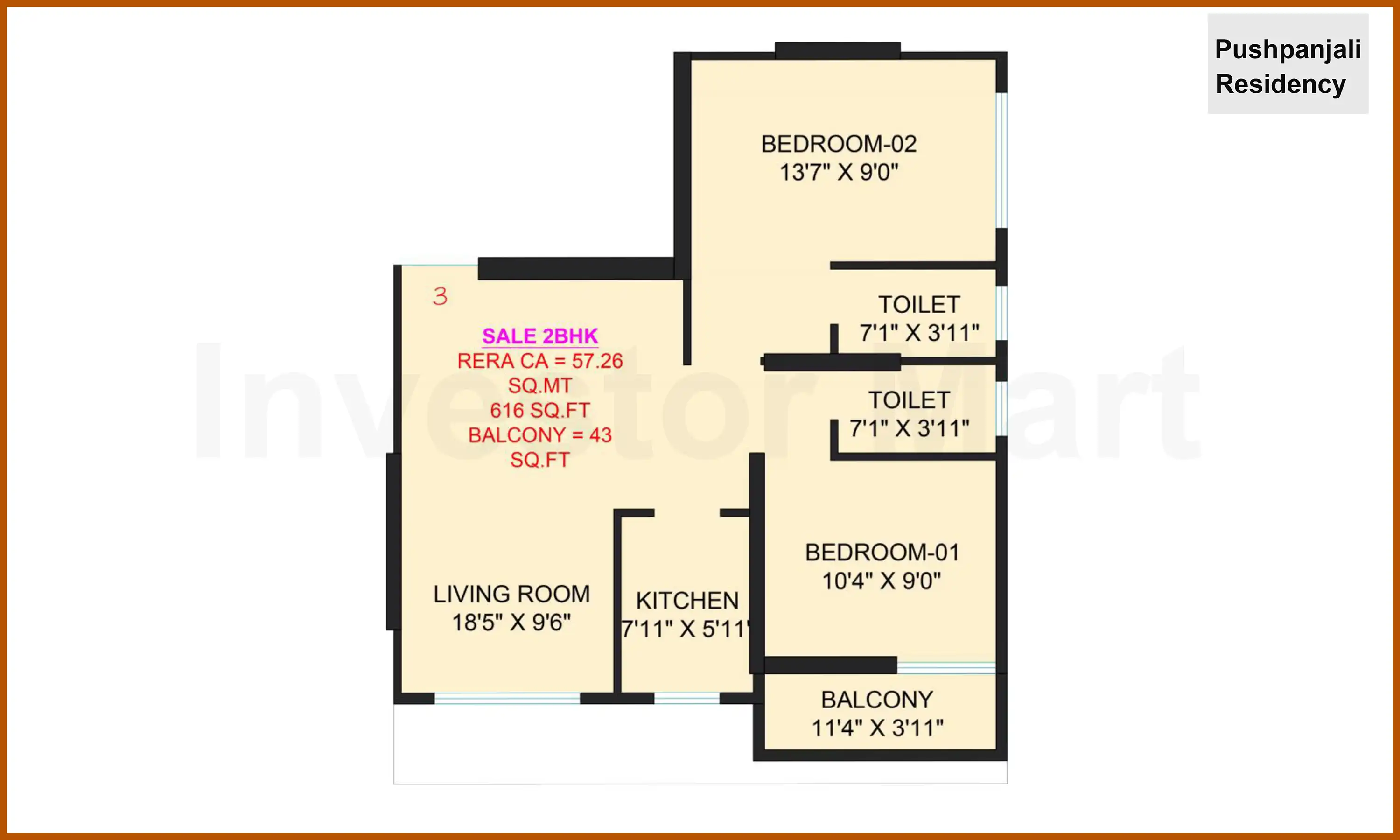 616 Sqft