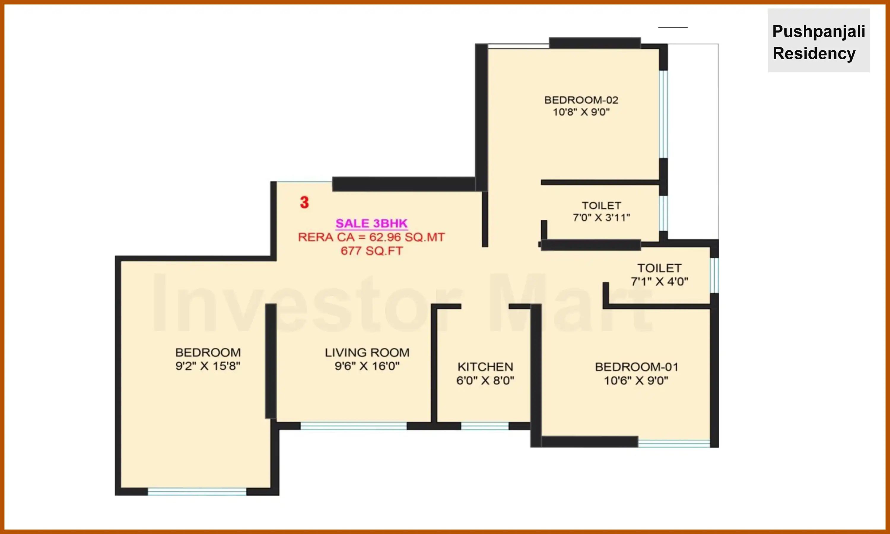 677 Sqft