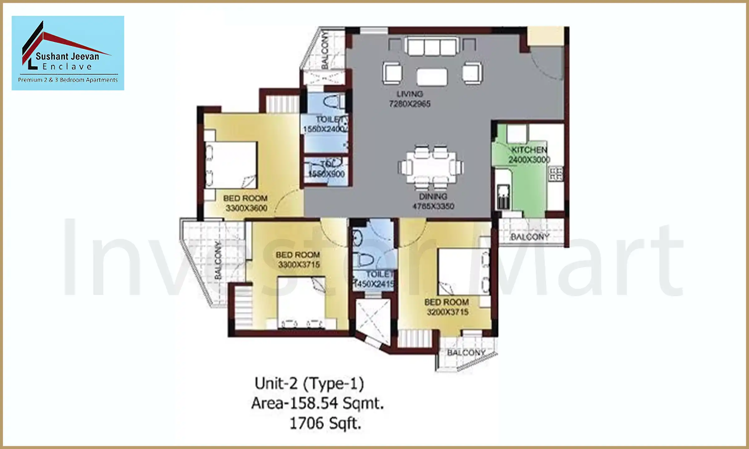 1706 Sqft