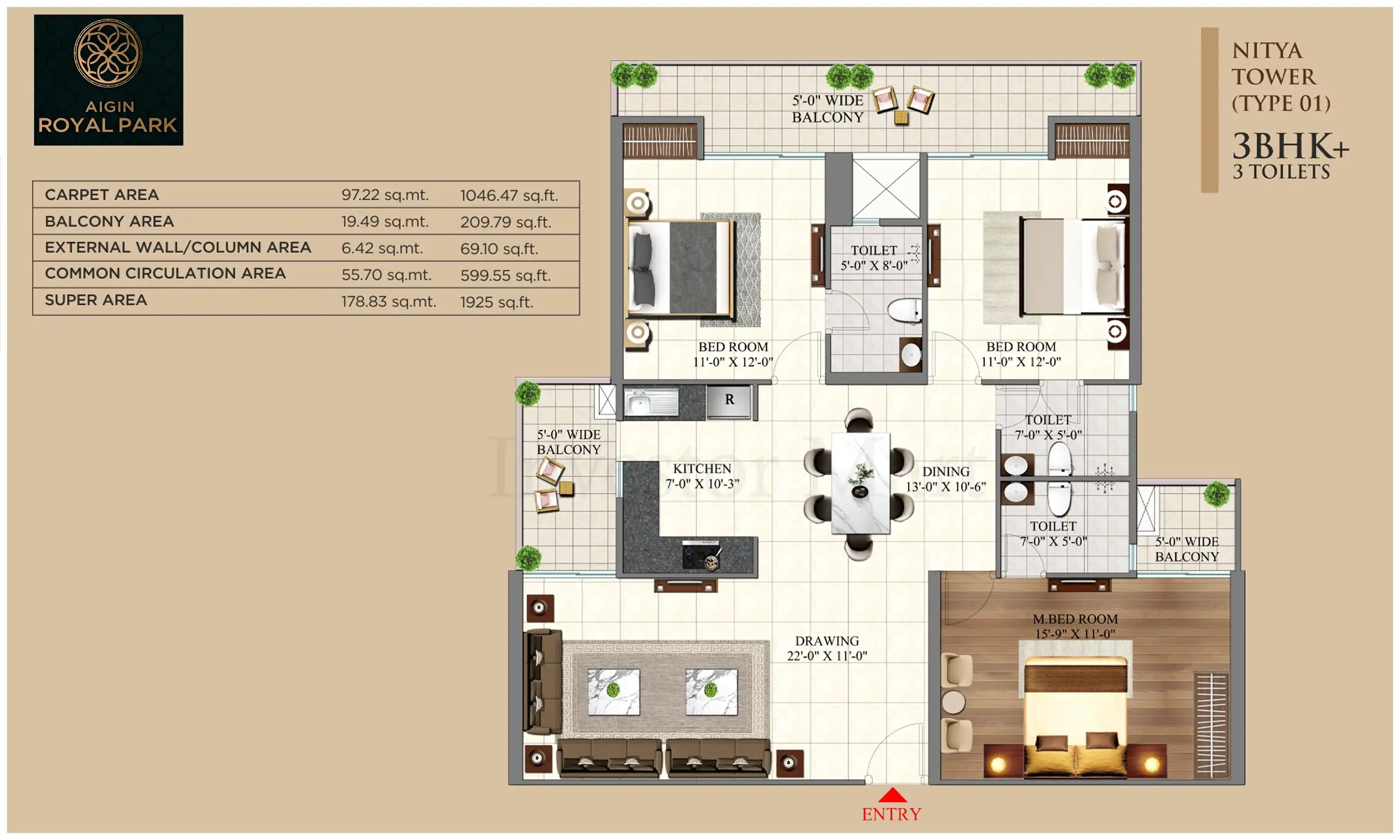 1925 Sqft